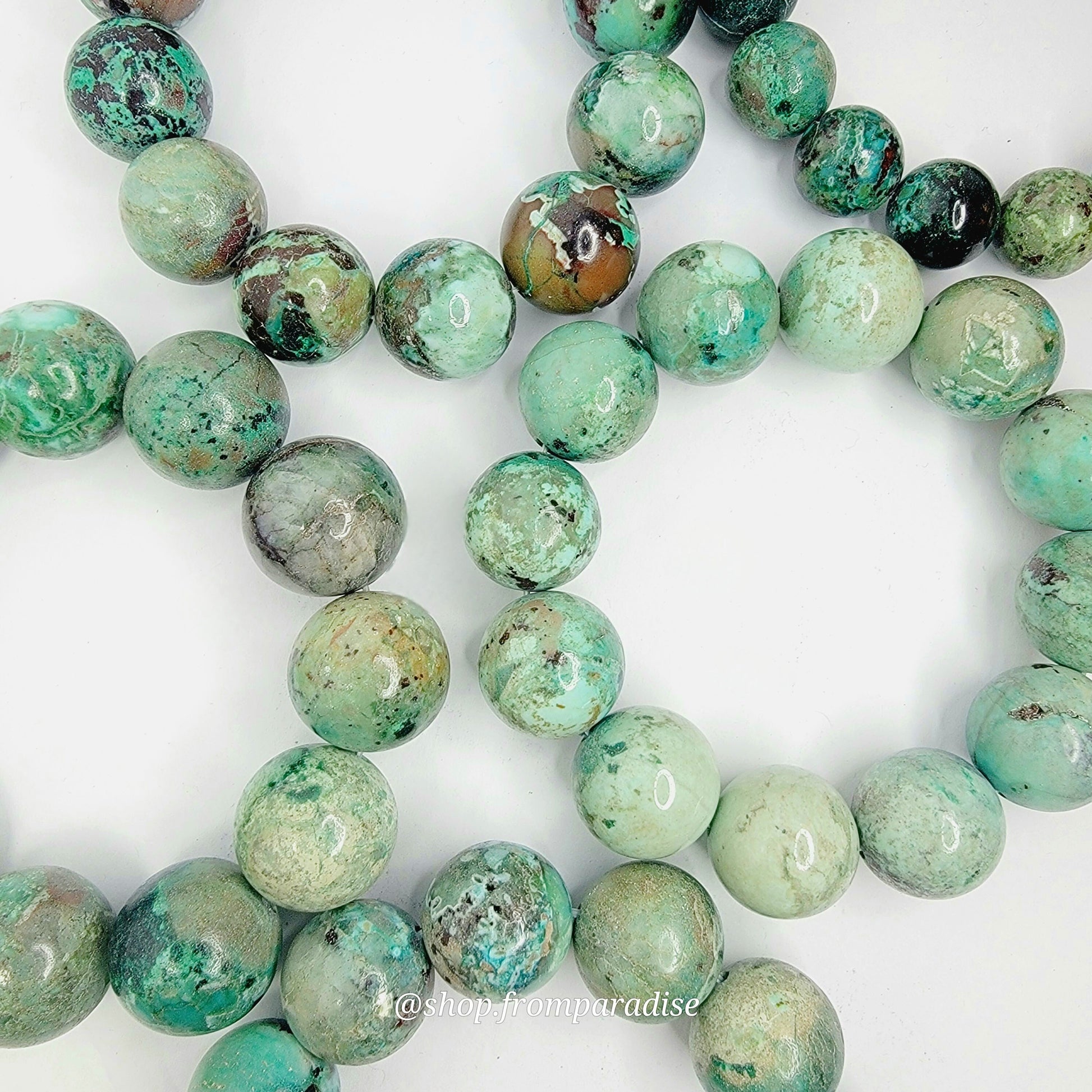 Chrysocolla Crystal Stretch Gemstone Bracelet