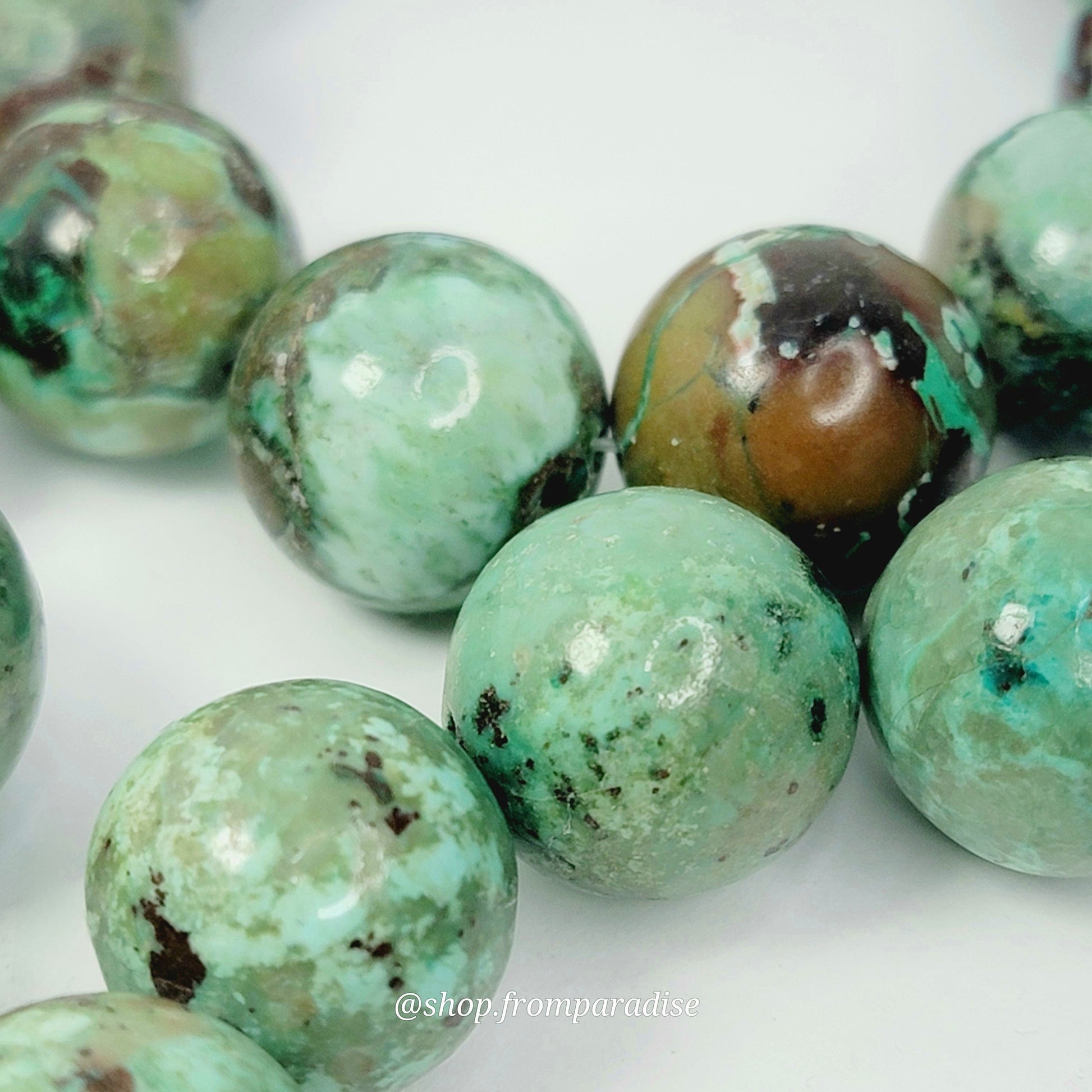 Chrysocolla Crystal Stretch Gemstone Bracelet
