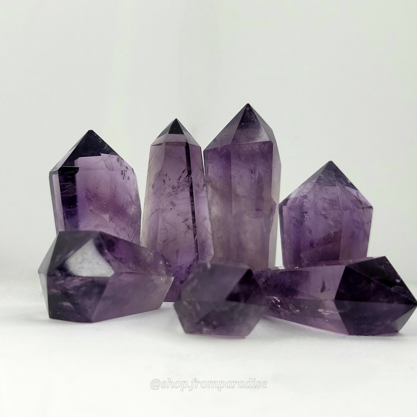 Purple Amethyst Cupcake Mini Crystal Tower
