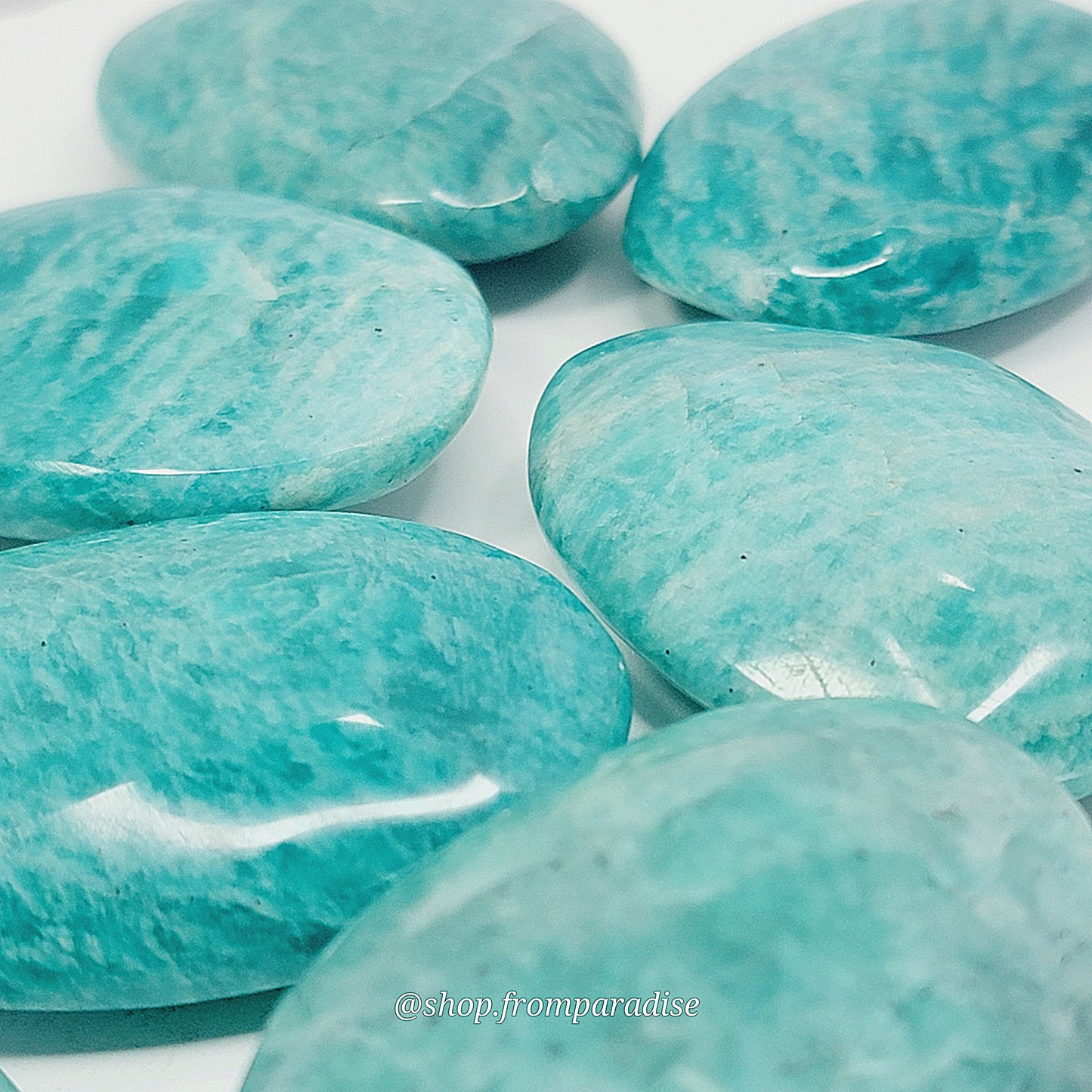 Amazonite Crystal Palm Stone