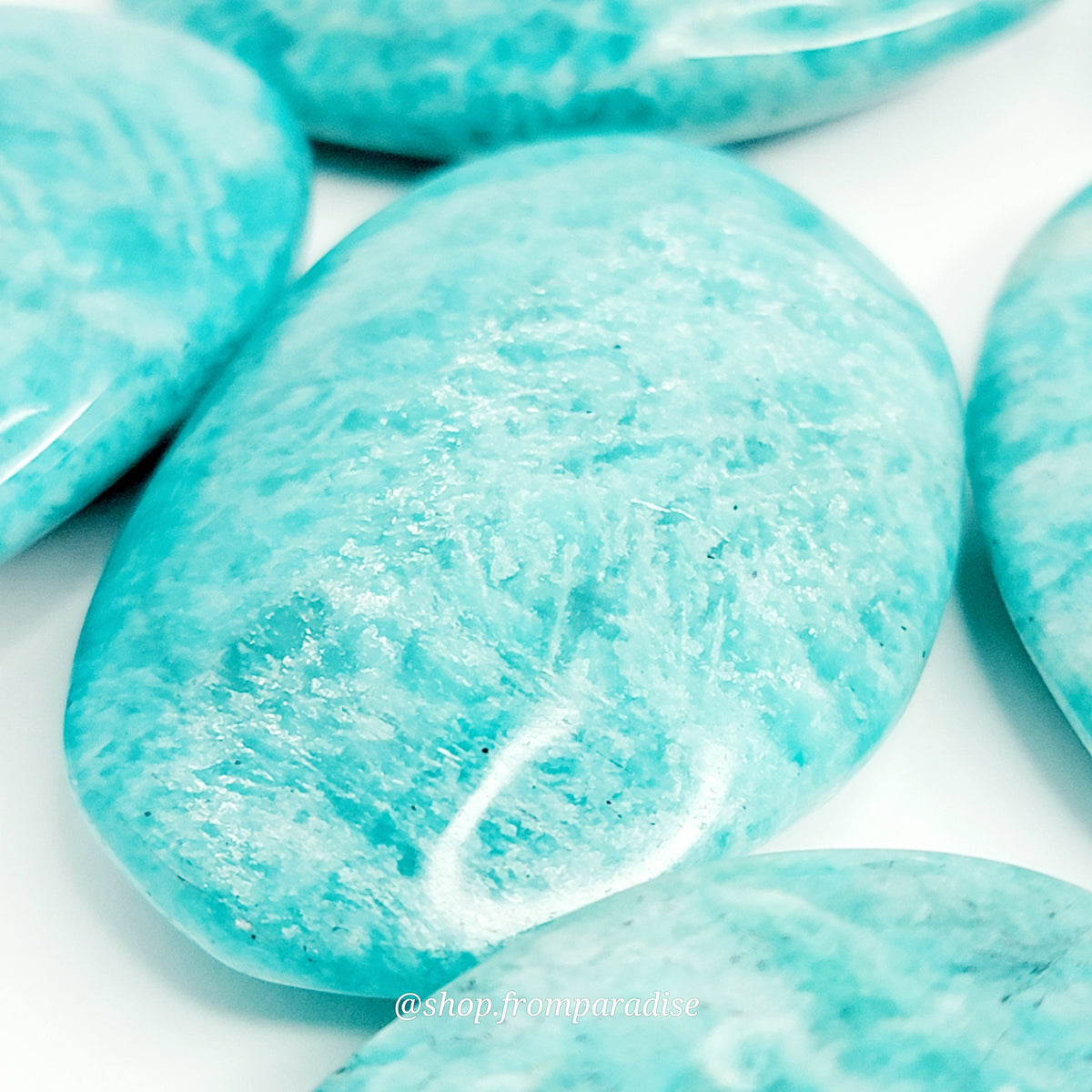 Amazonite Crystal Palm Stone