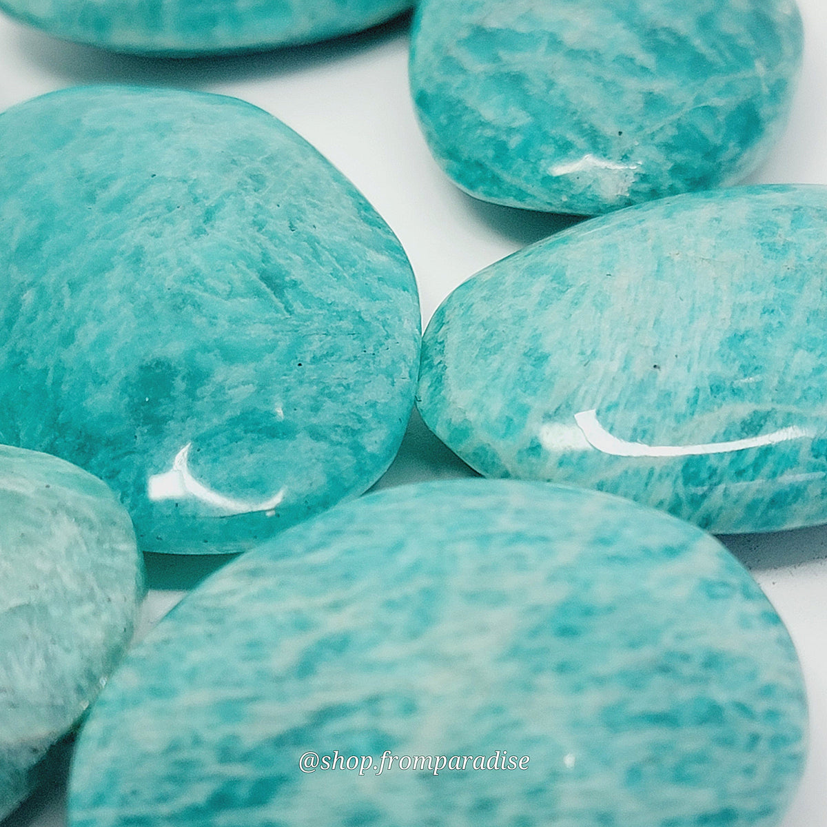 Amazonite Crystal Palm Stone