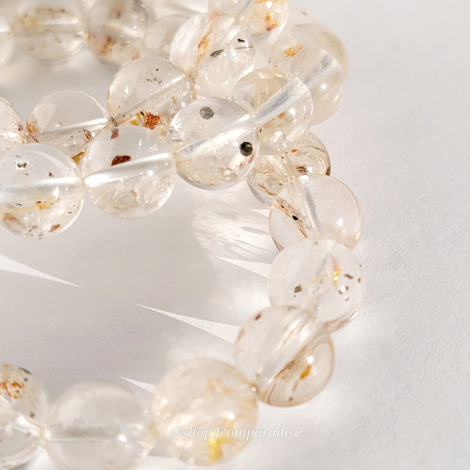 Pyrite and Clear Quartz Crystal Jewelry Bracelet