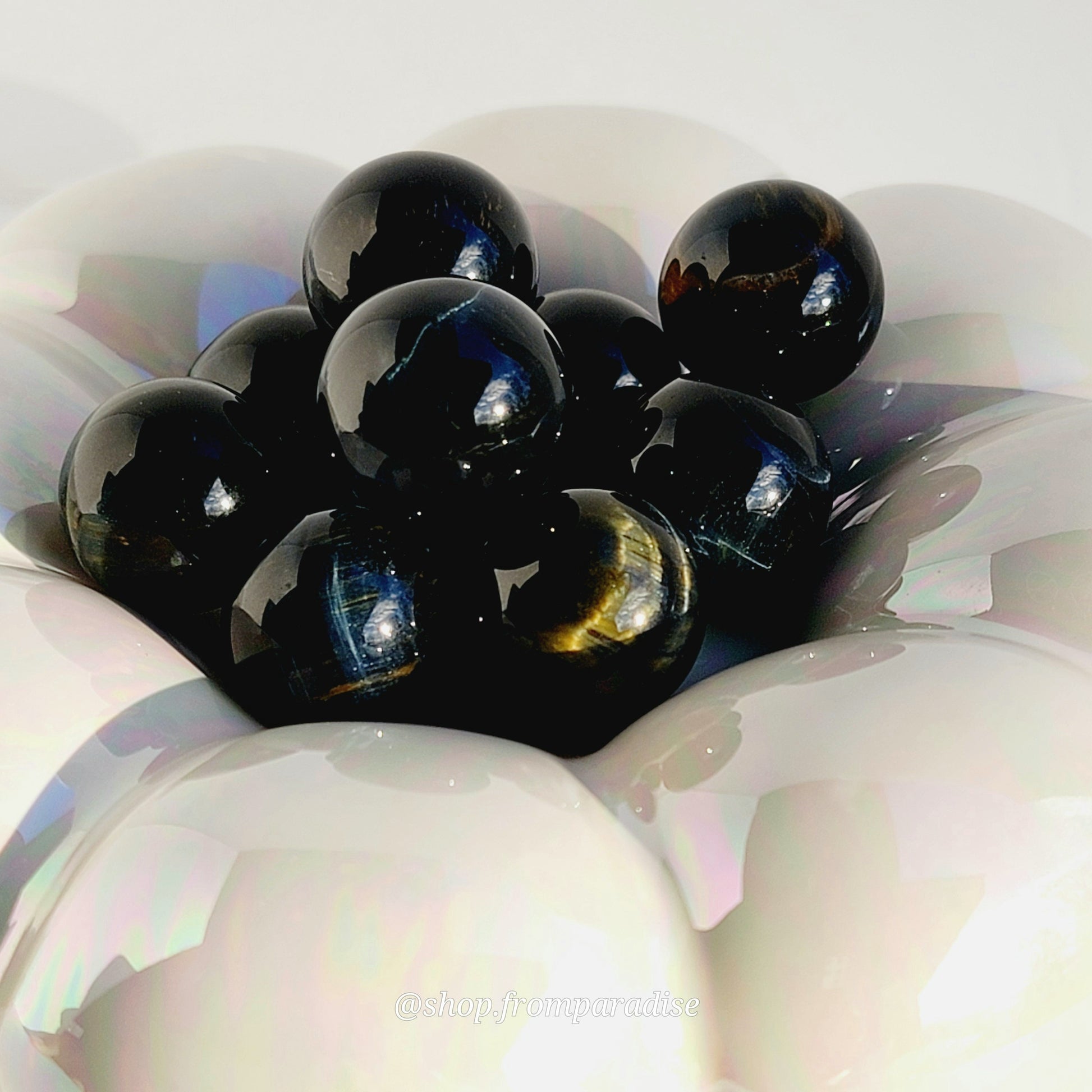 Blue Tigers Eye Crystal  Sphere