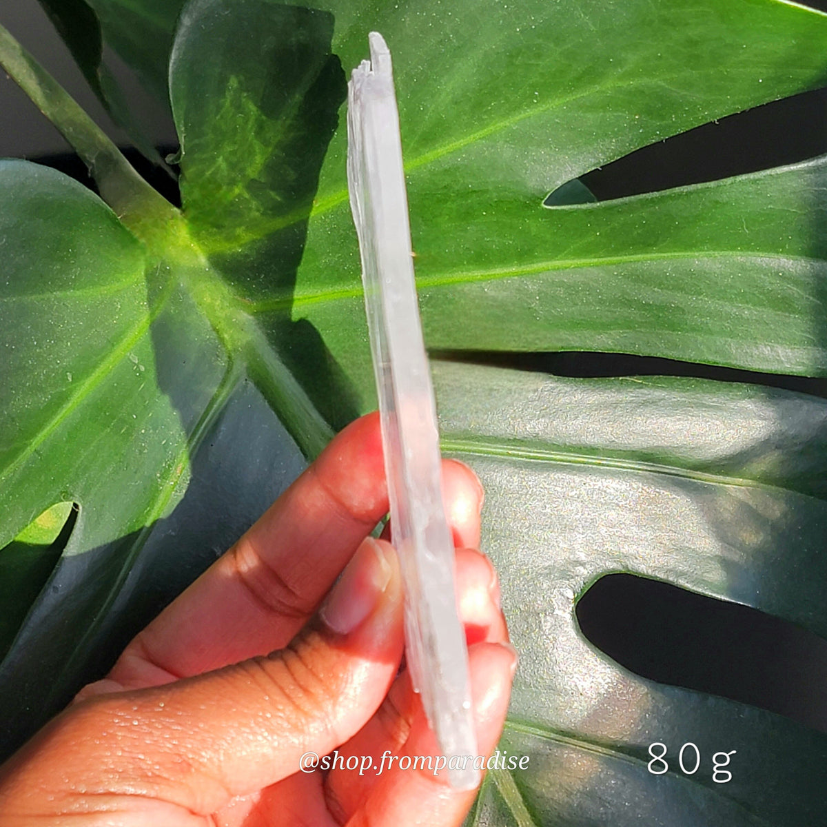 Raw Selenite Crystal Charging Plate