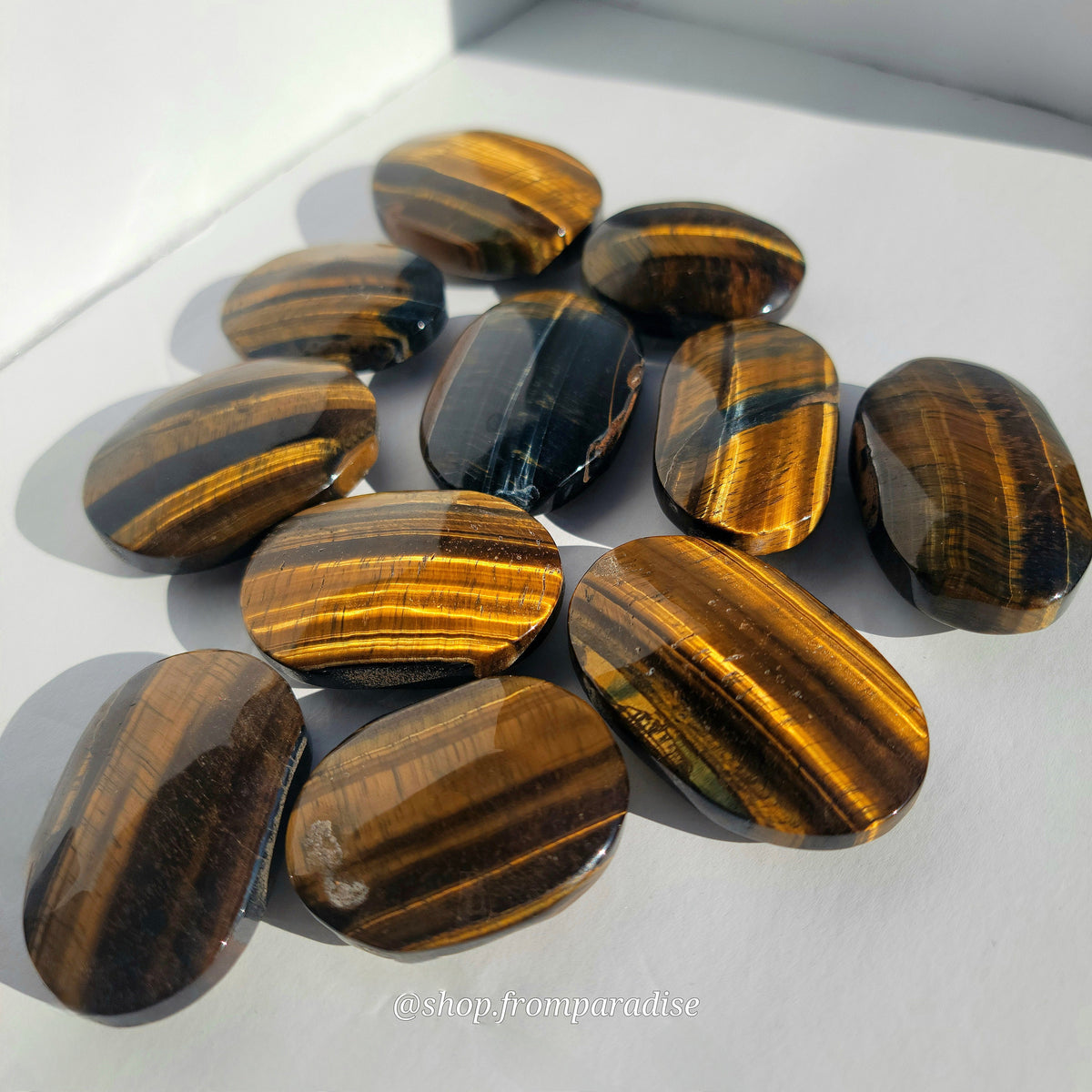 Blue Tiger Eye Palm Stone