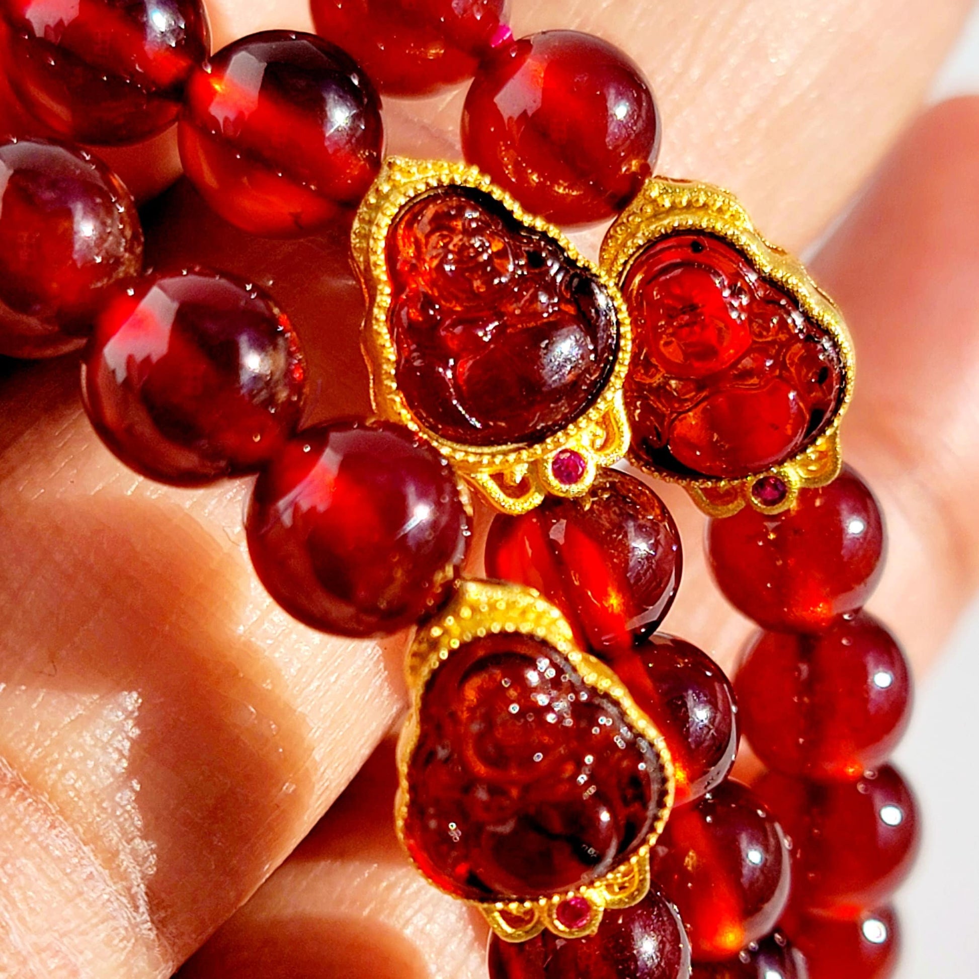 Red Garnet Crystal Bracelet