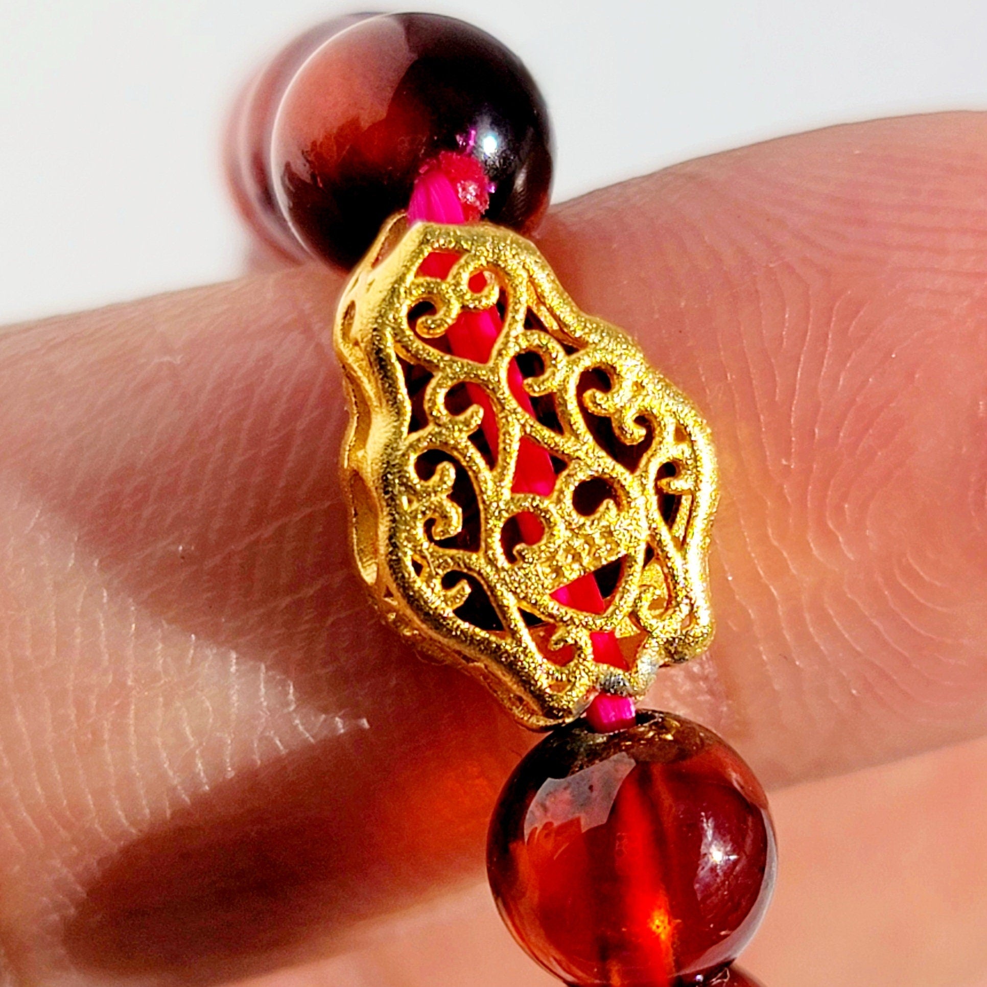 Garnet Crystal Bracelet
