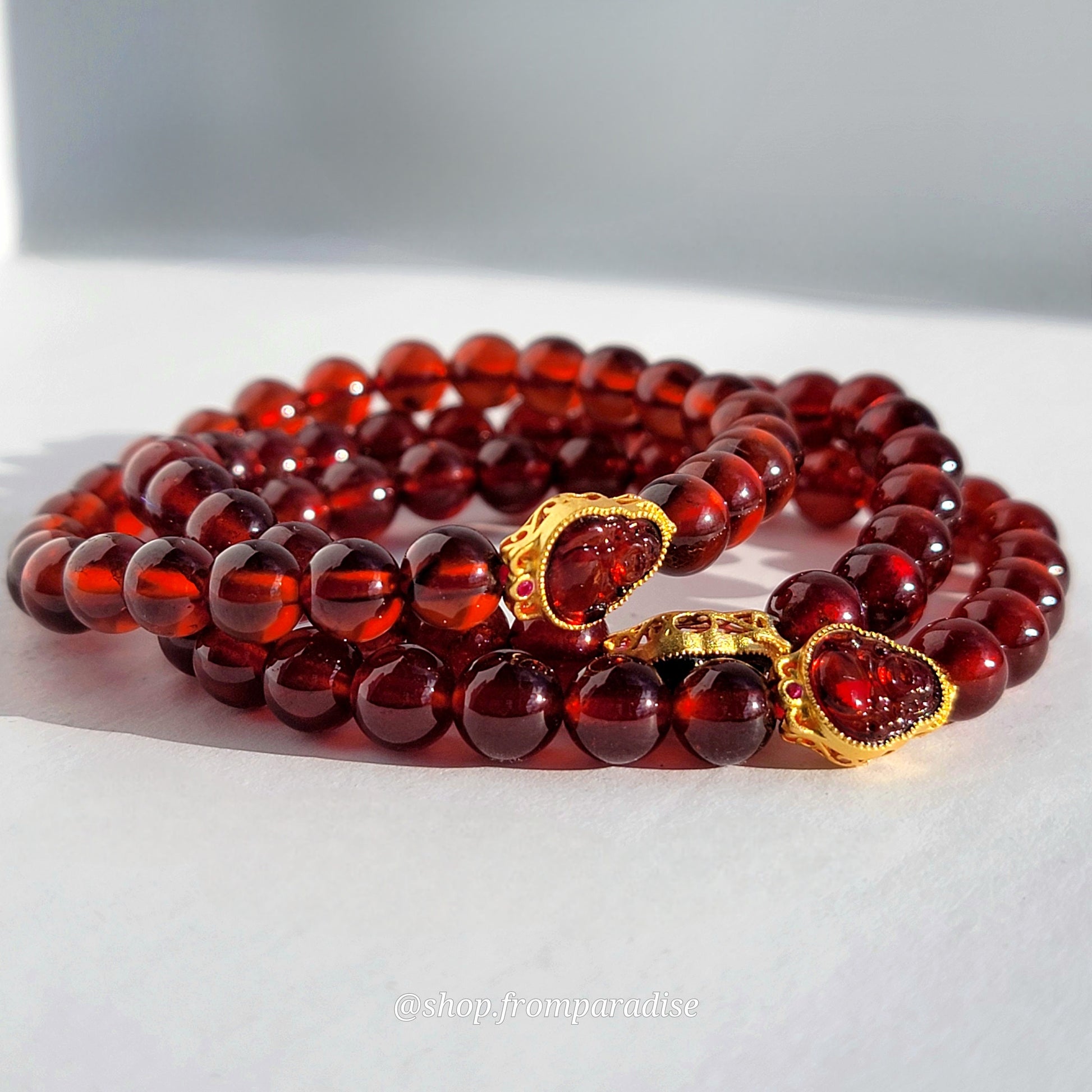 Garnet Crystal Bracelet