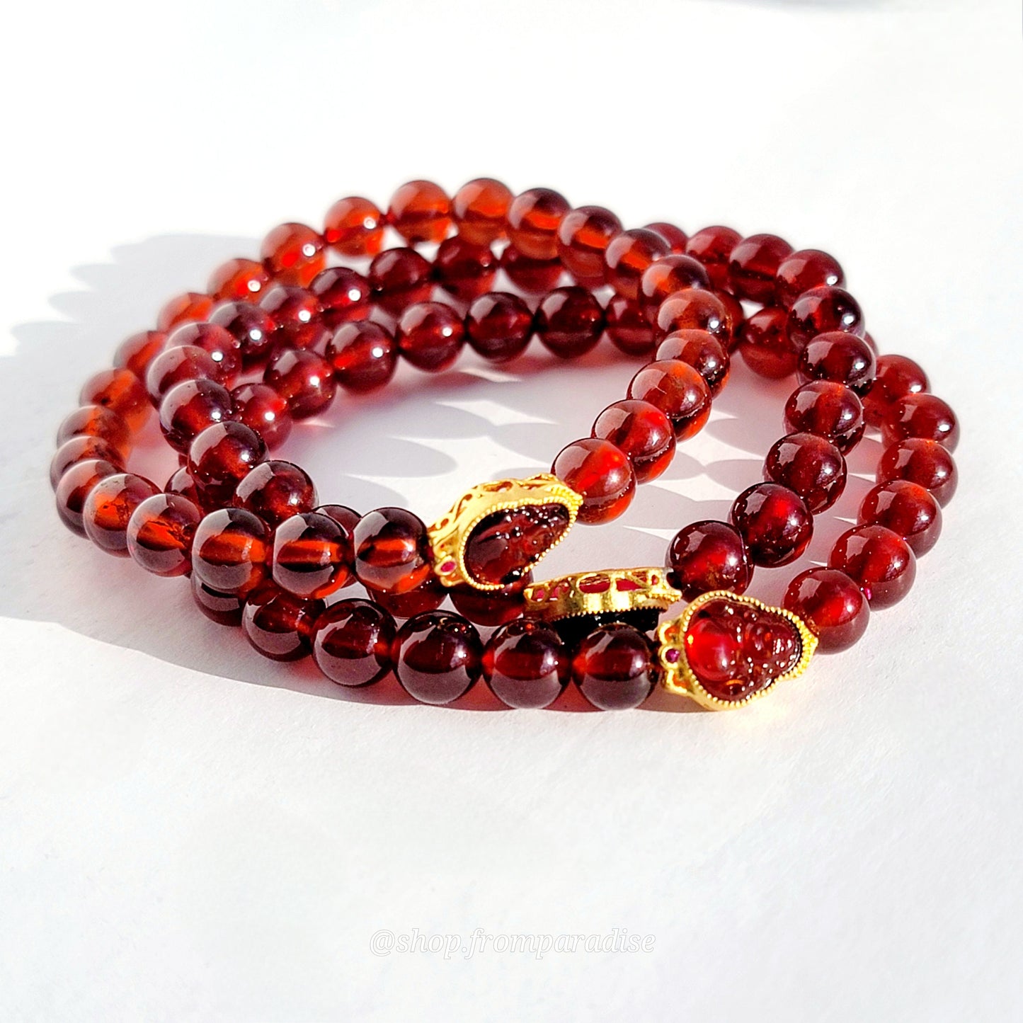 Garnet Crystal Bracelet