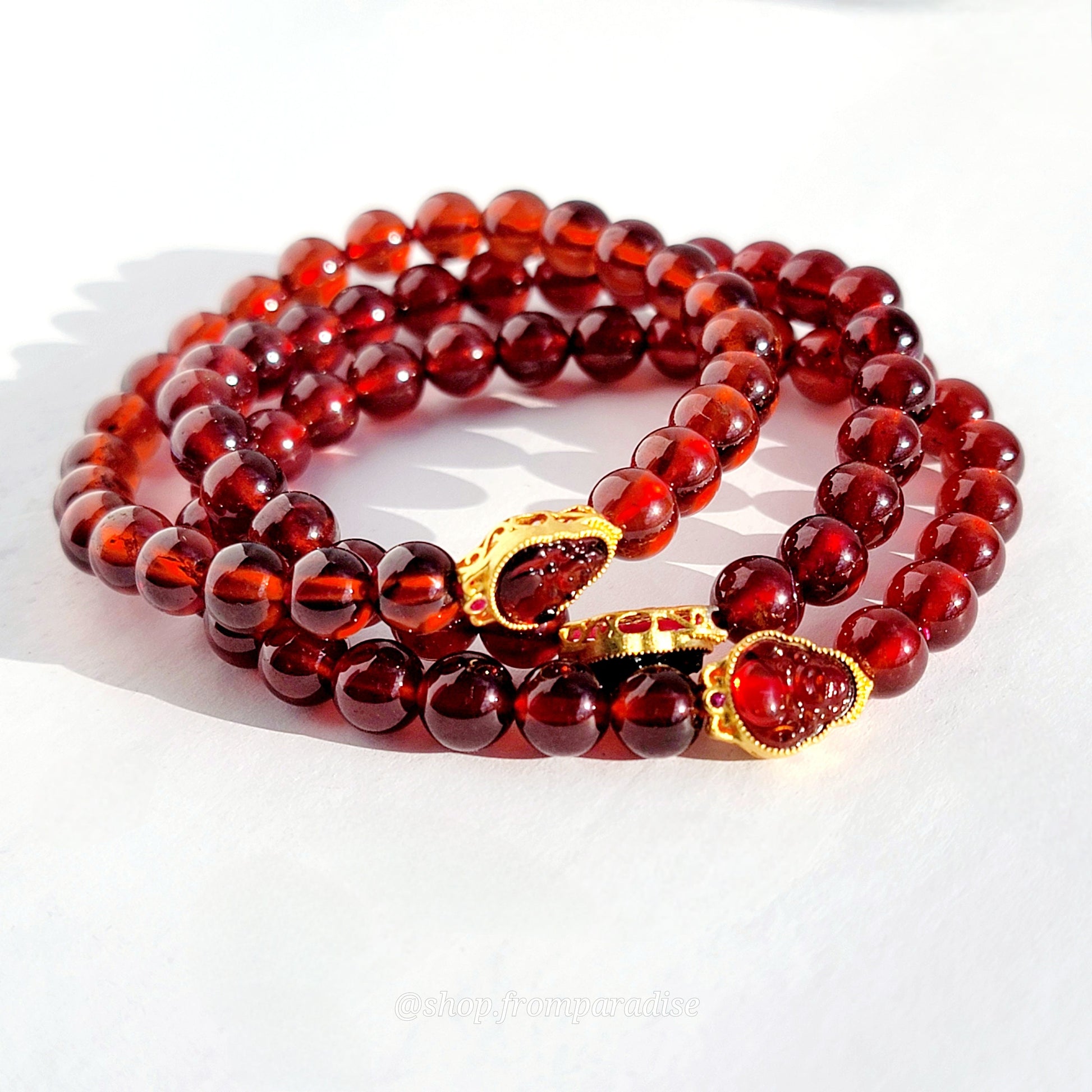 Garnet Crystal Bracelet