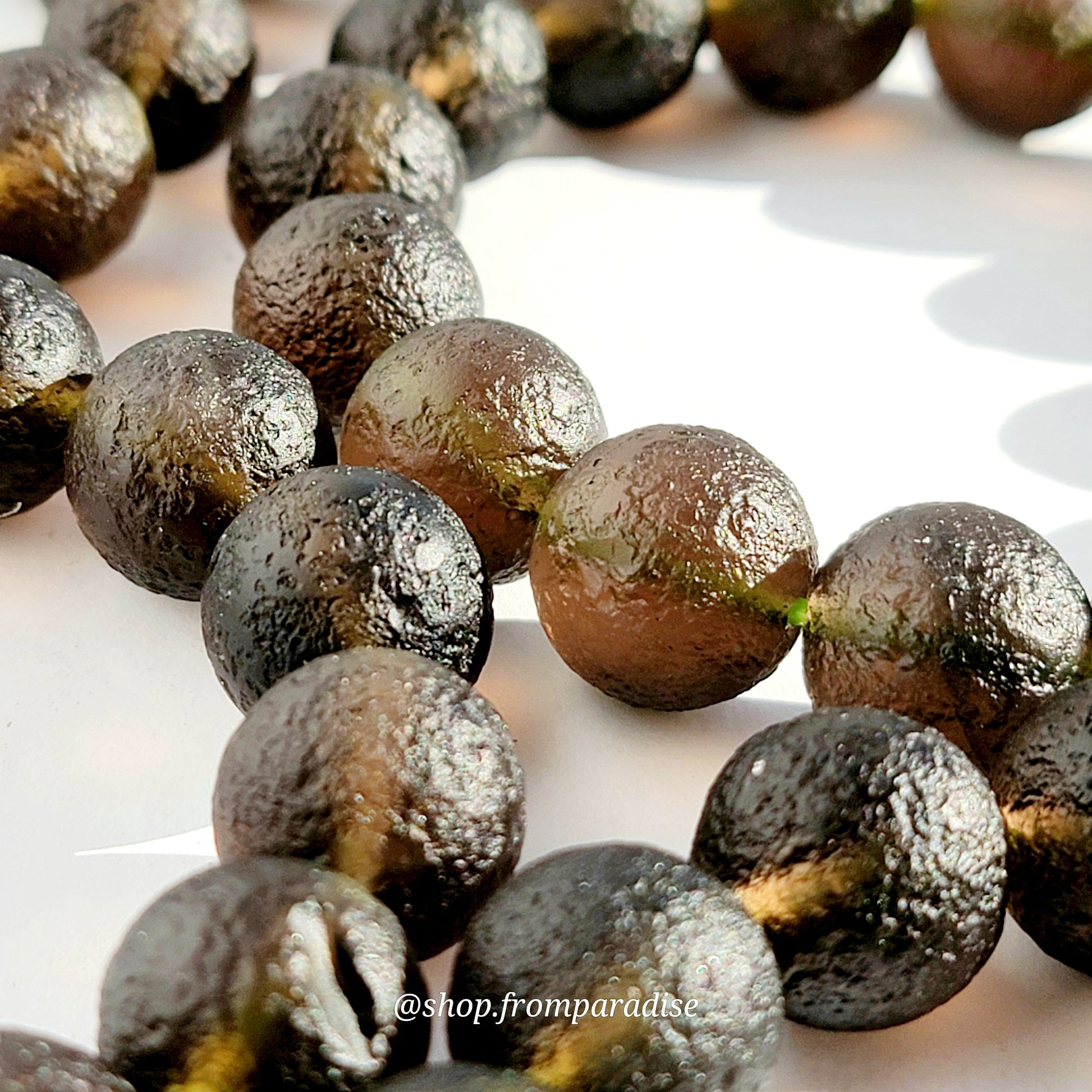 Ice Obsidian Crystal Handmade Mens Bracelet