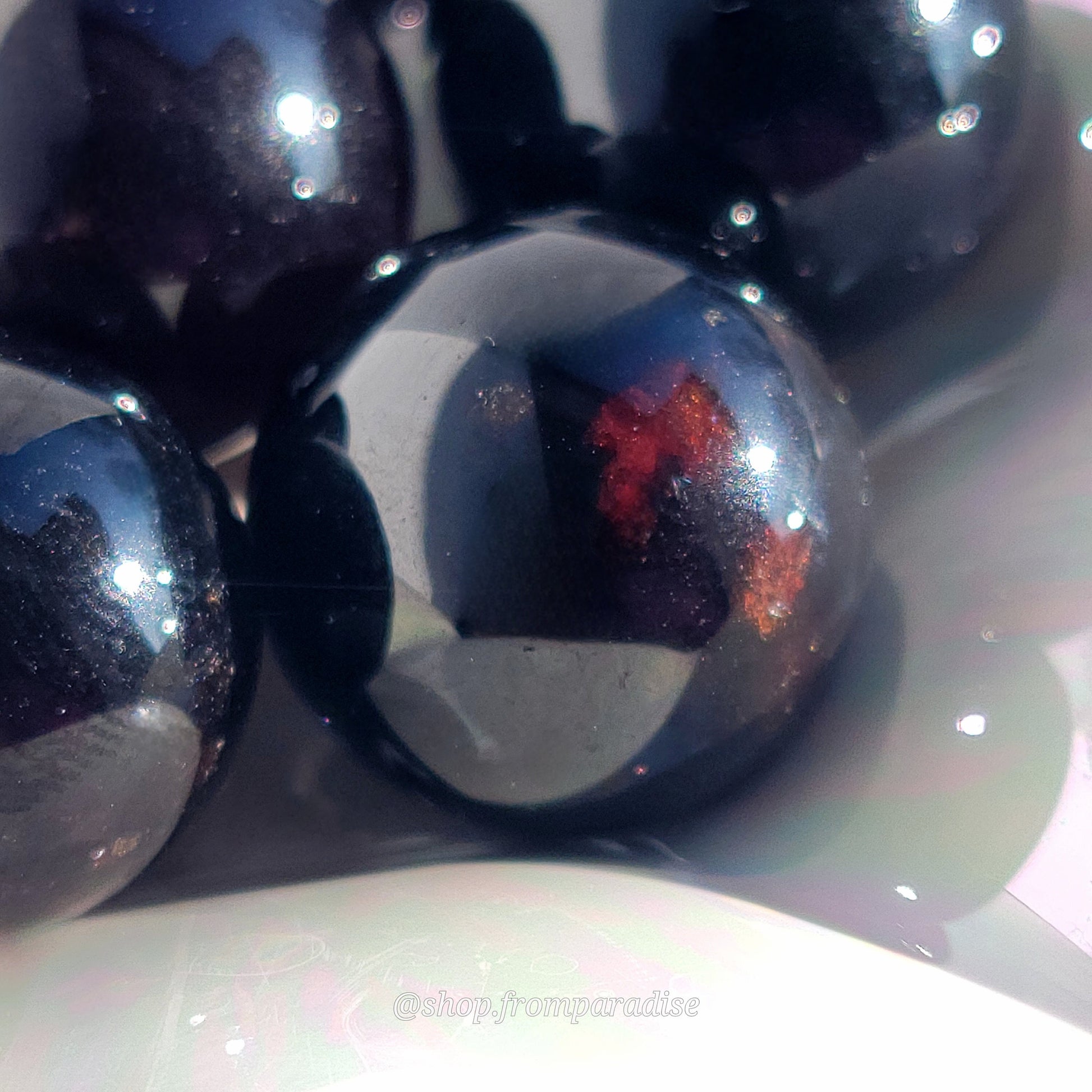 close up Garnet Crystal Sphere