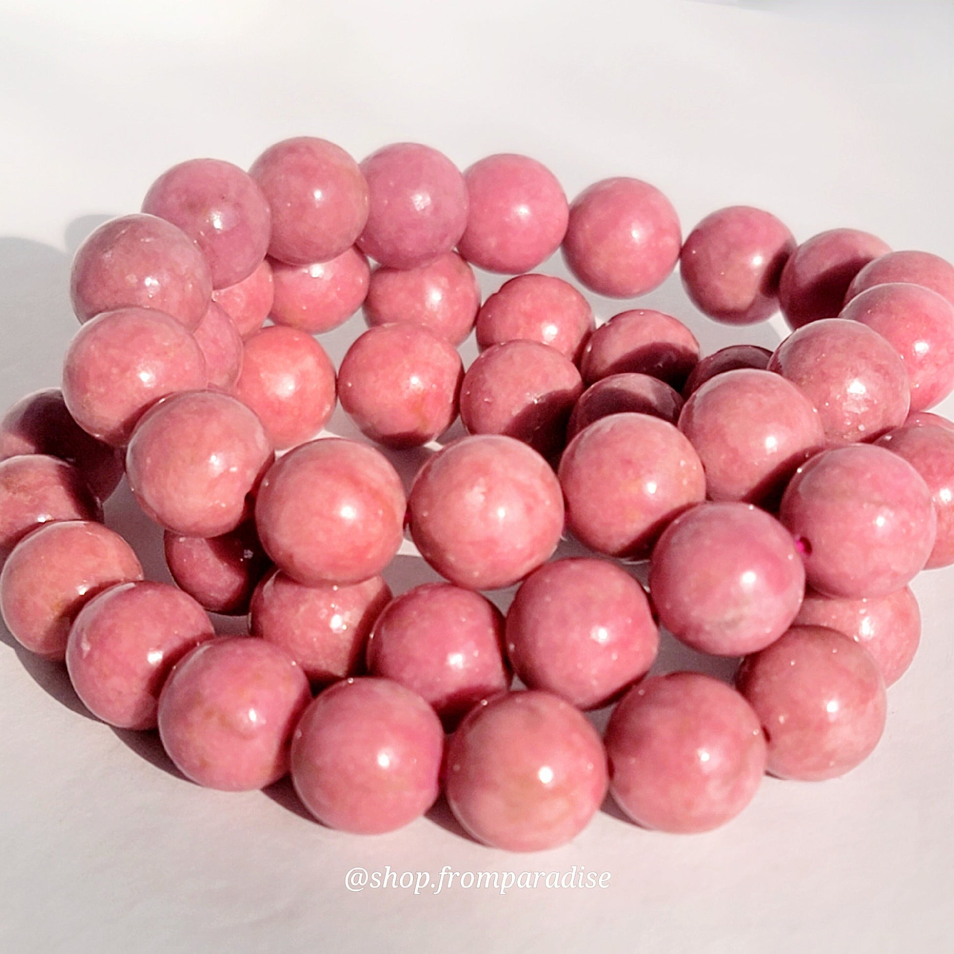 Rhodonite Crystal stretch Bracelet