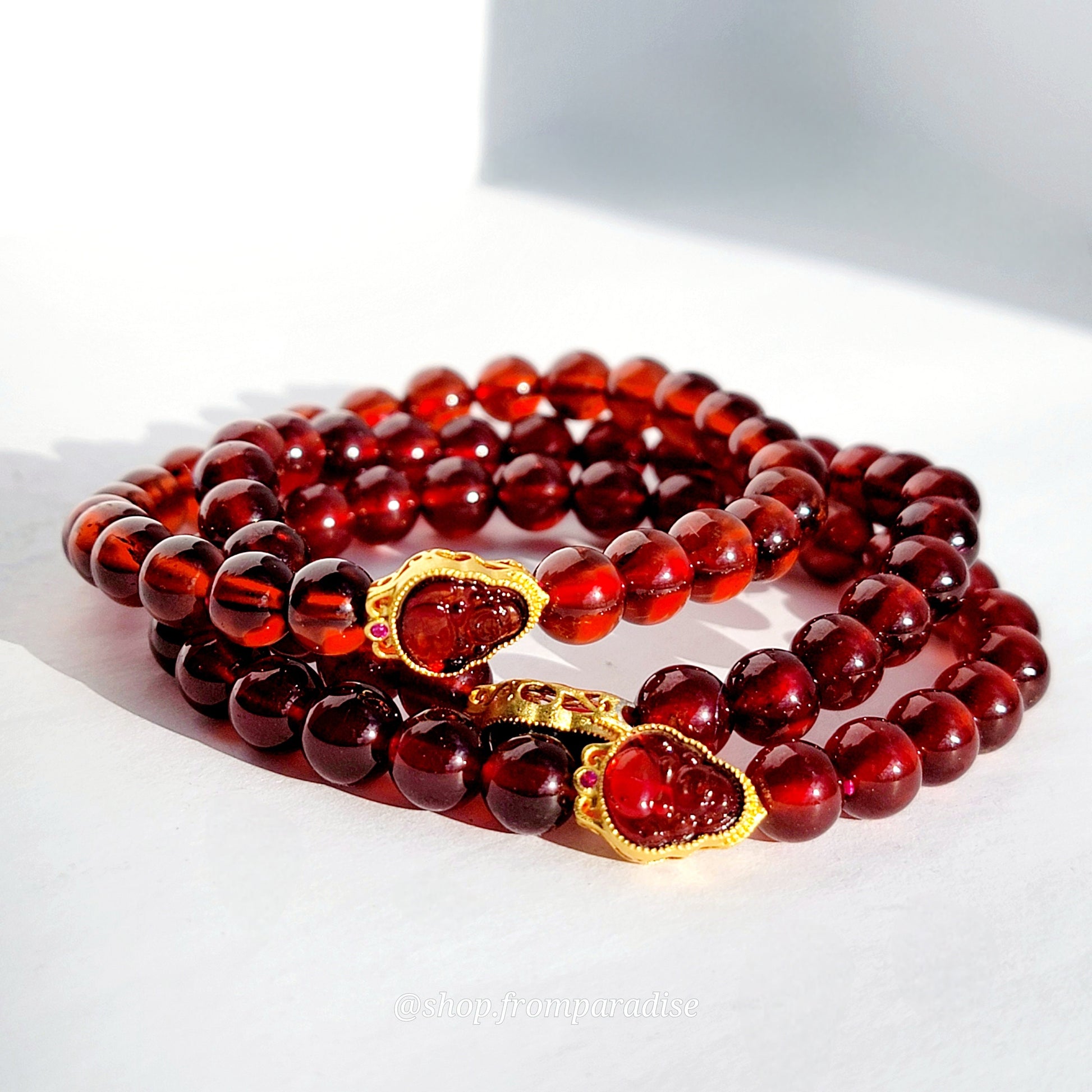 Garnet Crystal Bracelet