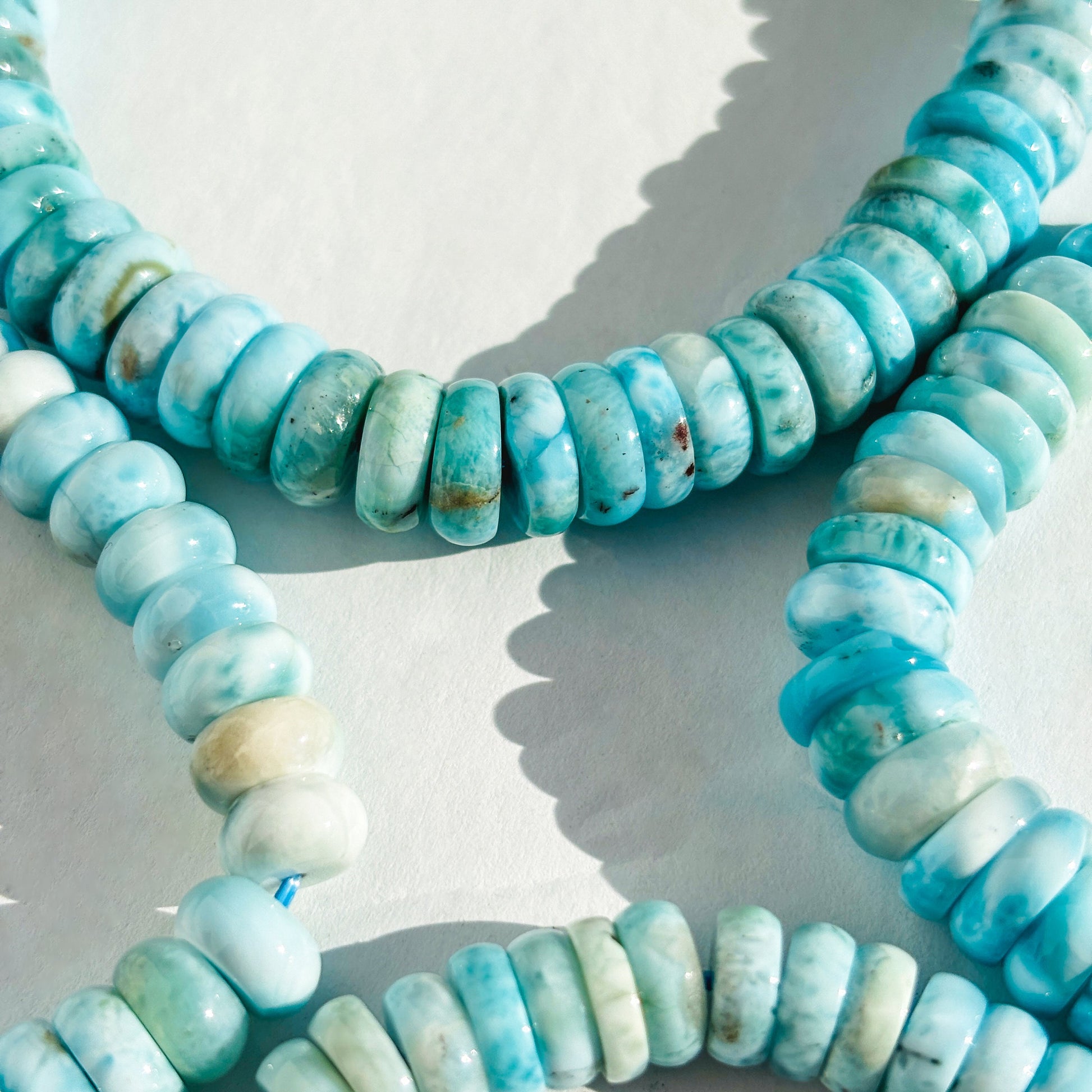 Larimar Crystal Gemstone Handmade Bracelet