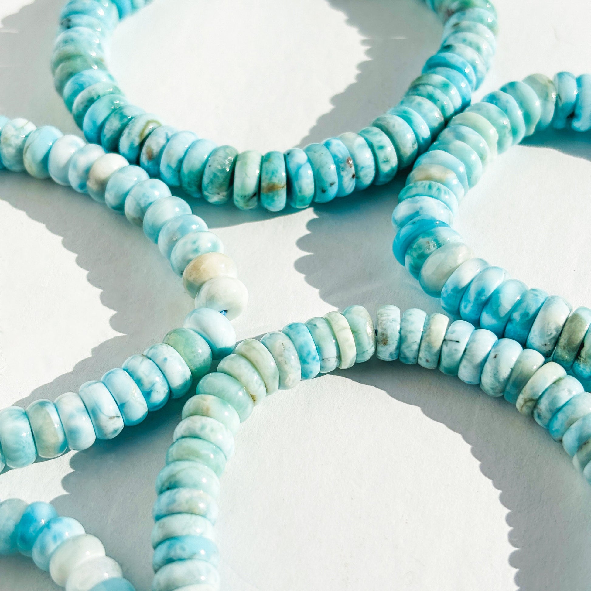 Larimar Crystal Gemstone Handmade Bracelet