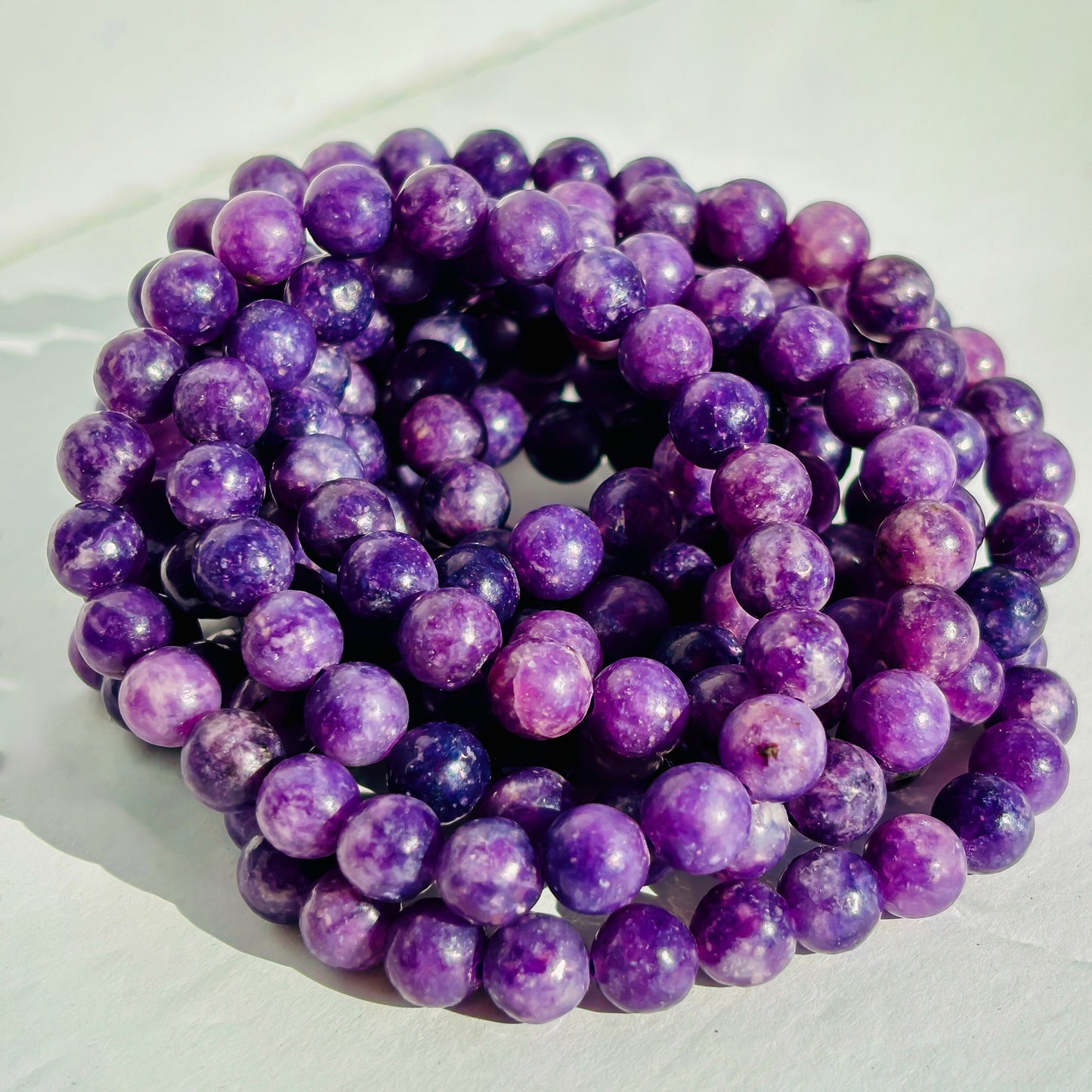 Lepidolite Crystal Handmade Bracelet