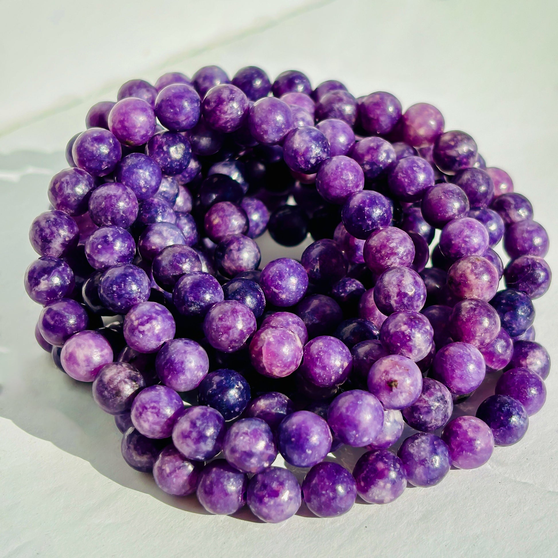 Lepidolite Crystal Handmade Bracelet