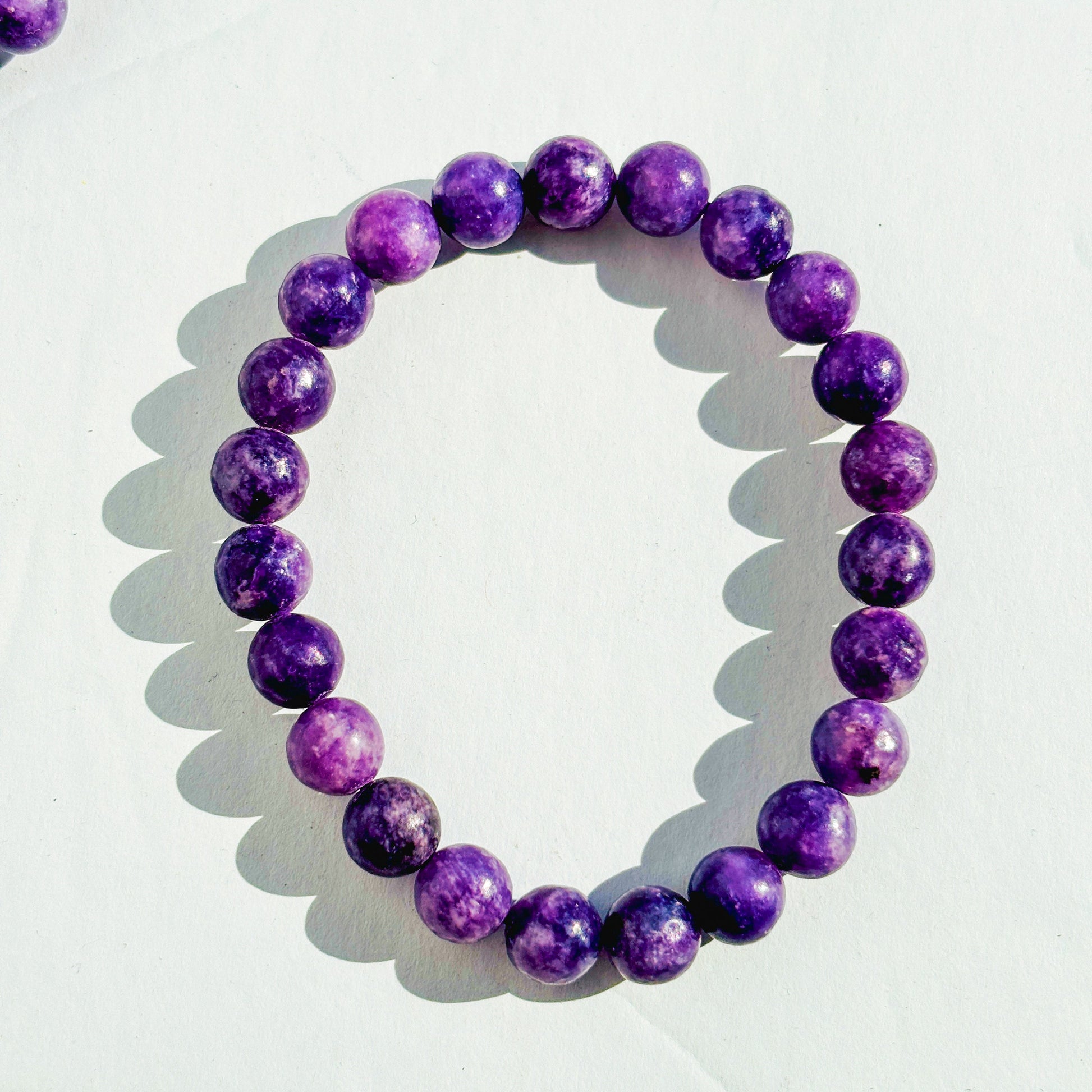 Lepidolite Crystal Handmade Bracelet