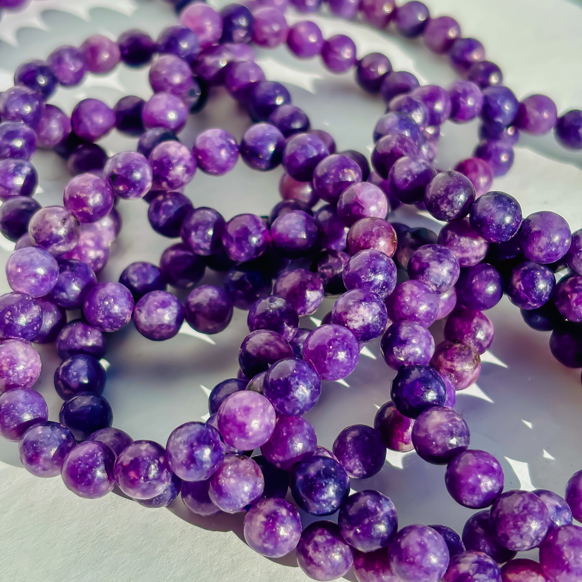 Lepidolite Crystal Handmade Bracelet