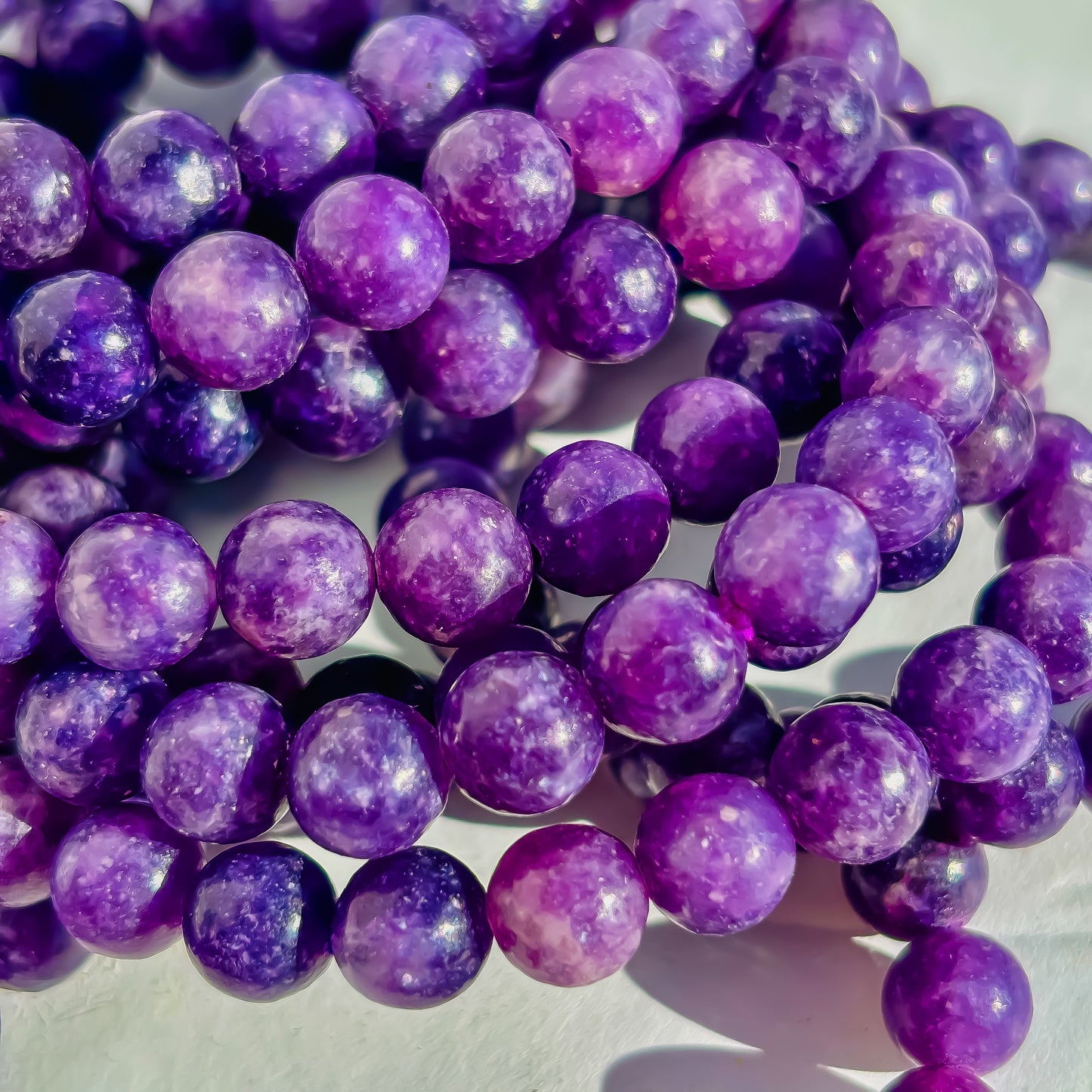 Lepidolite Crystal Handmade Bracelet