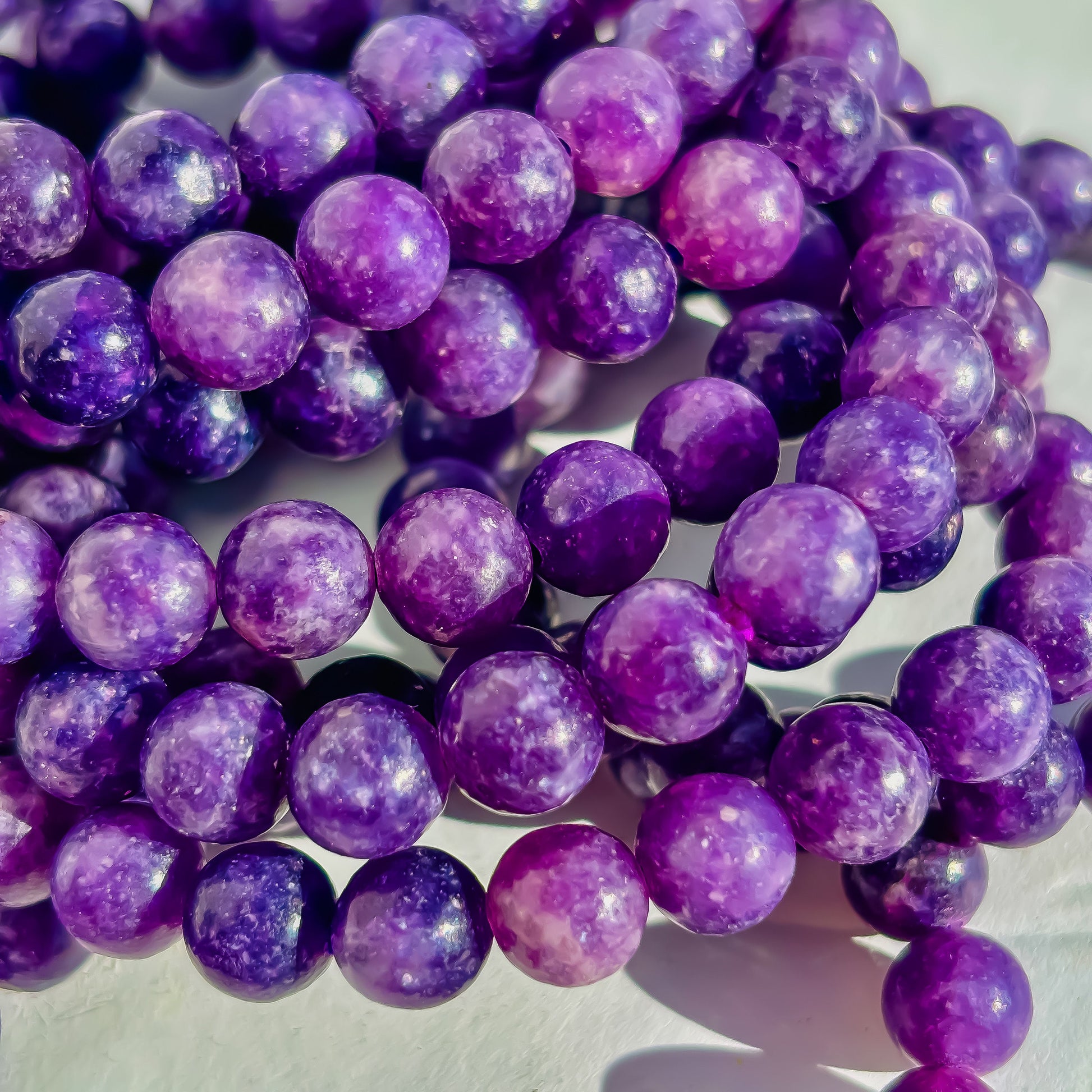 Lepidolite Crystal Handmade Bracelet