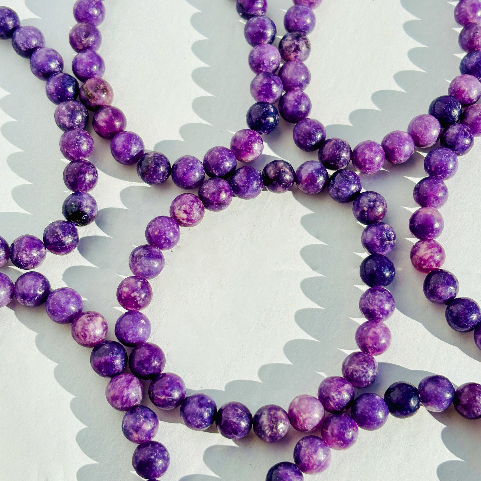 Lepidolite Crystal Handmade Bracelet