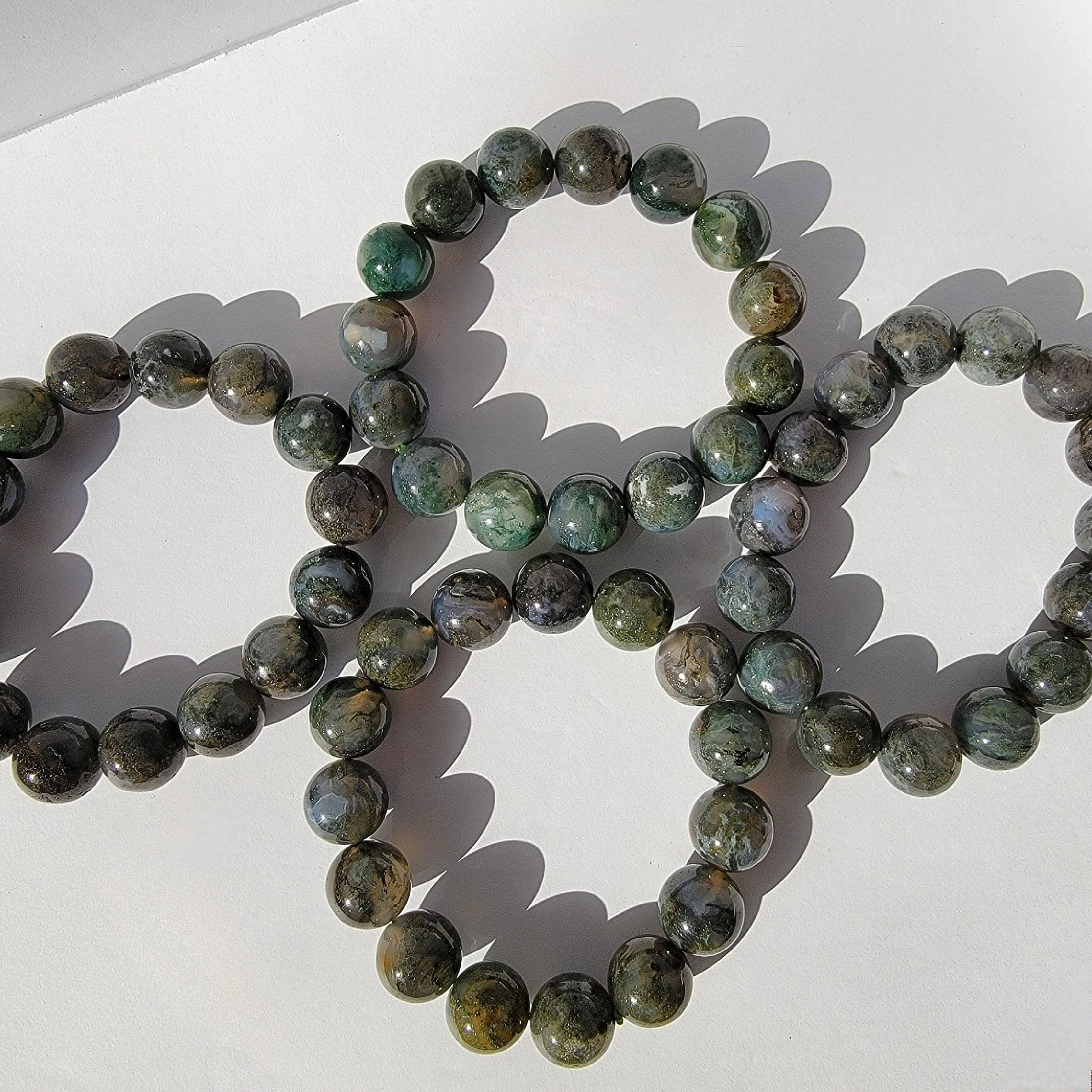 moss agate bracelet