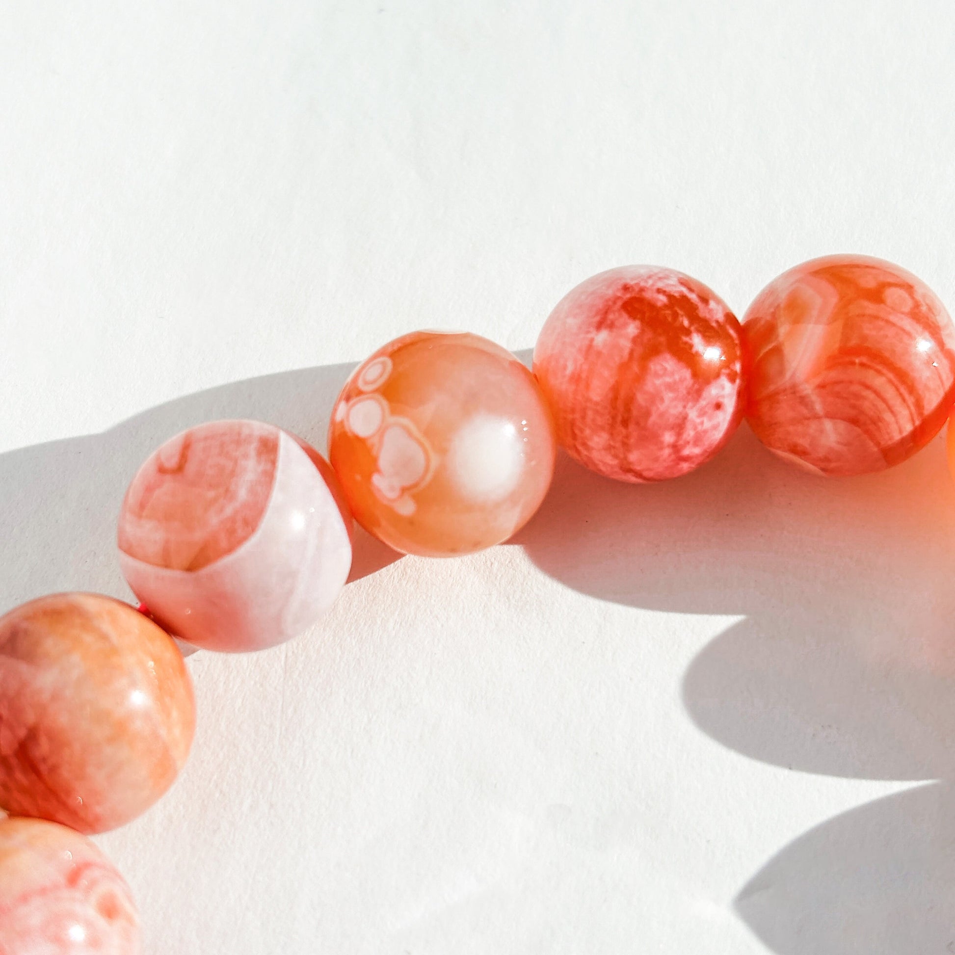 Medicine Dust Agate Crystal Beaded Bracelet