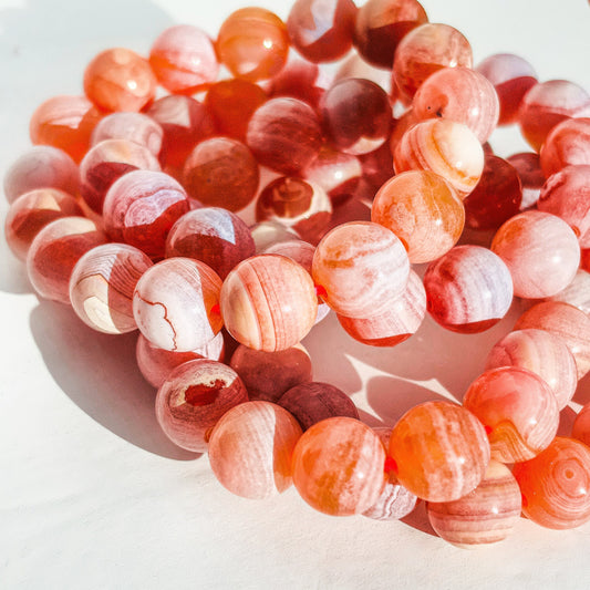 Medicine Dust Agate Crystal Beaded Bracelet