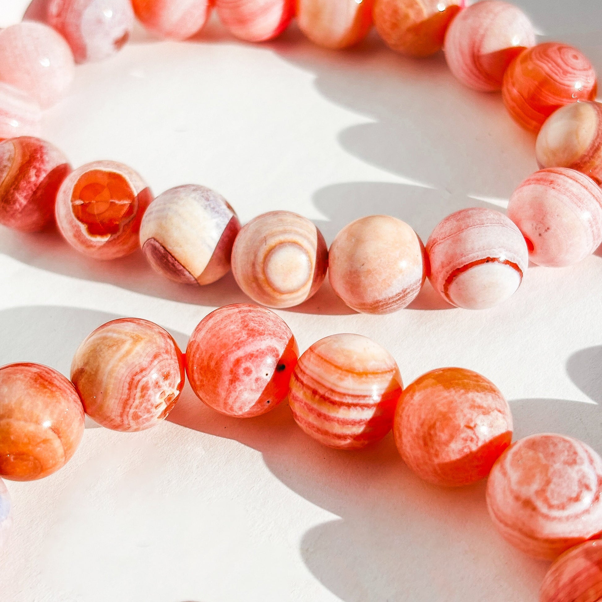 Medicine Dust Agate Crystal Beaded Bracelet