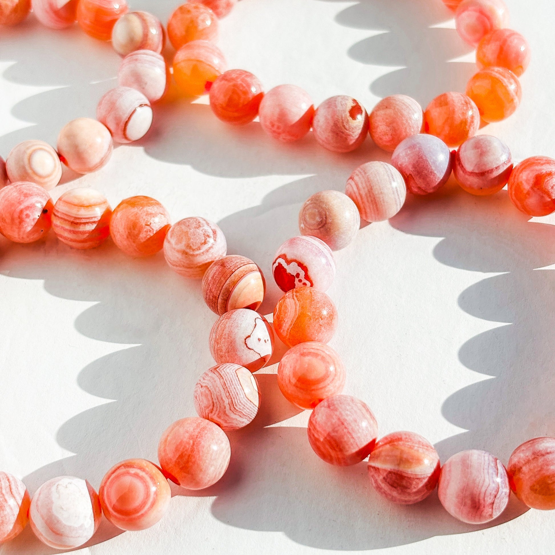 Medicine Dust Agate Crystal Beaded Bracelet