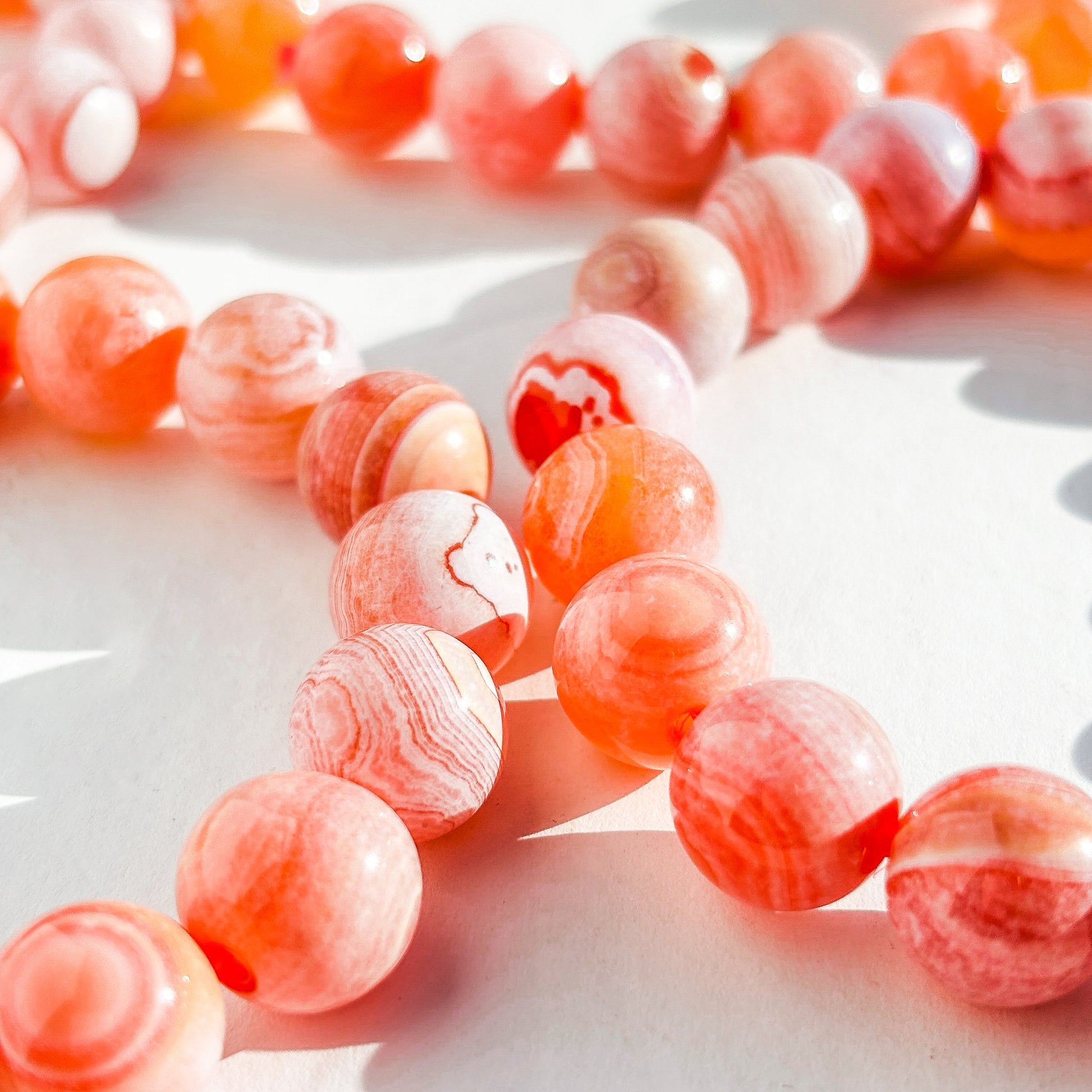 Medicine Dust Agate Crystal Beaded Bracelet