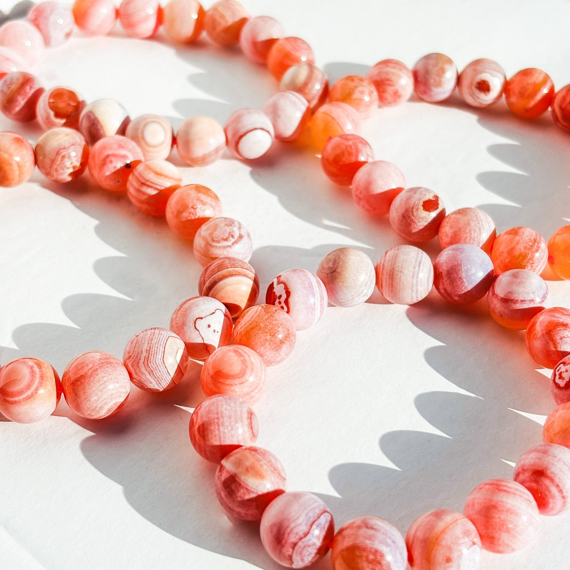 Medicine Dust Agate Crystal Beaded Bracelet