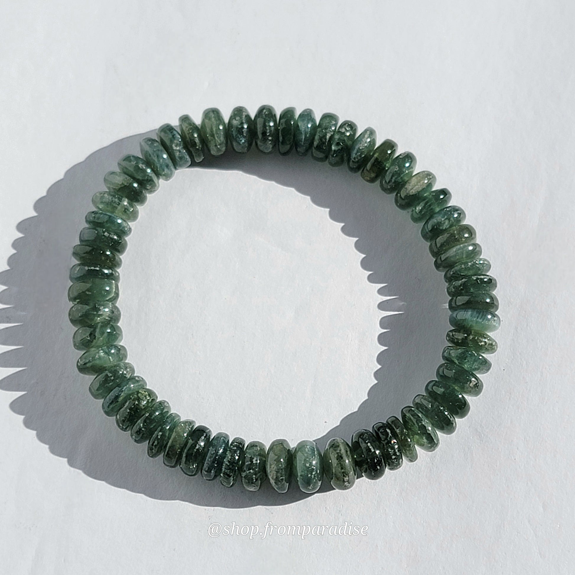 Chrome Diopside Crystal Bracelet