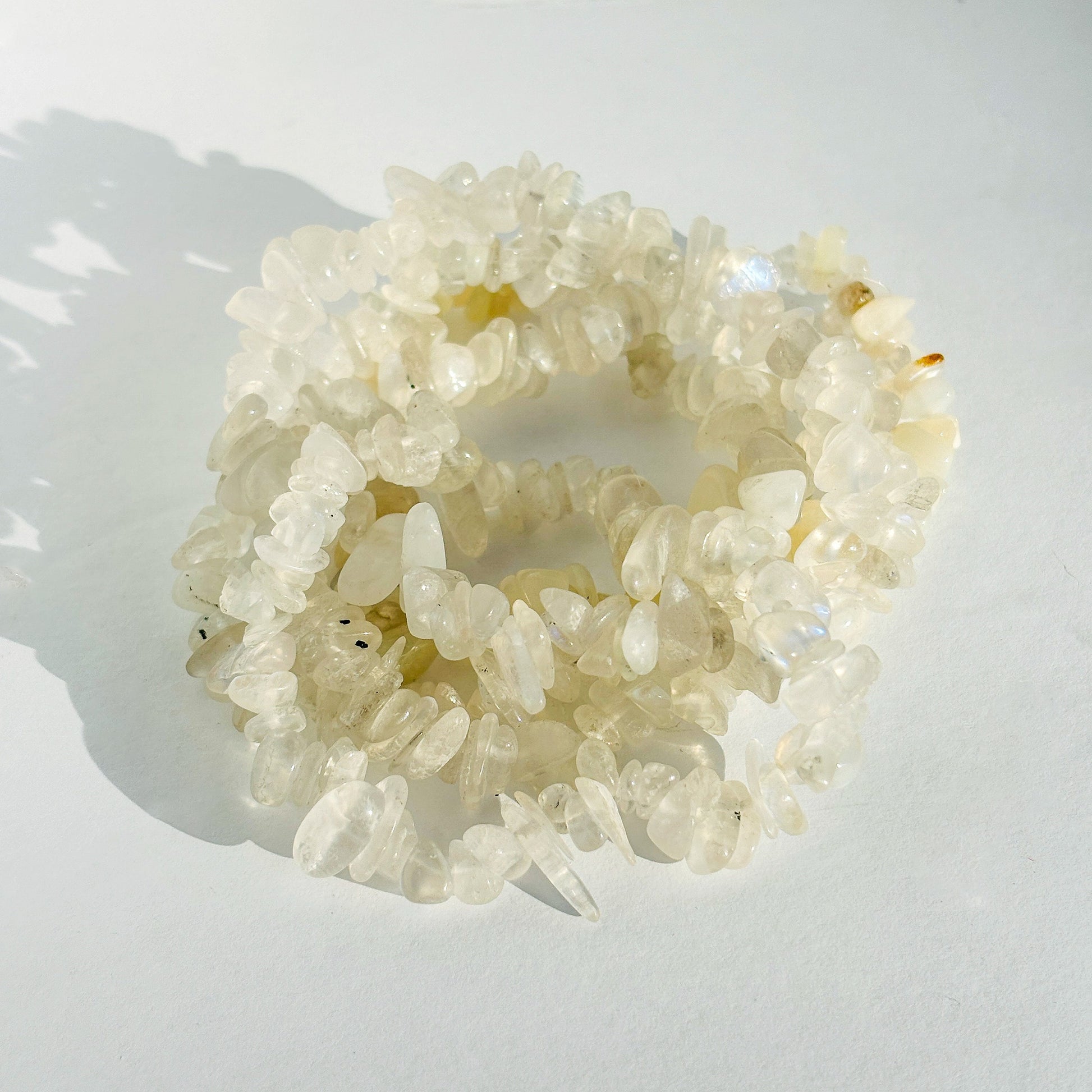 Moonstone Crystal Chip Bracelet