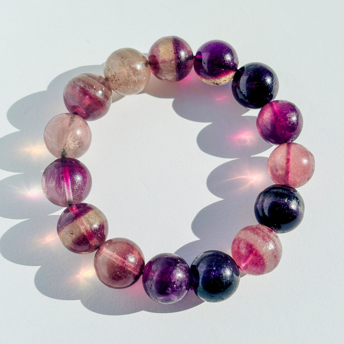 Purple Fluorite Bracelet