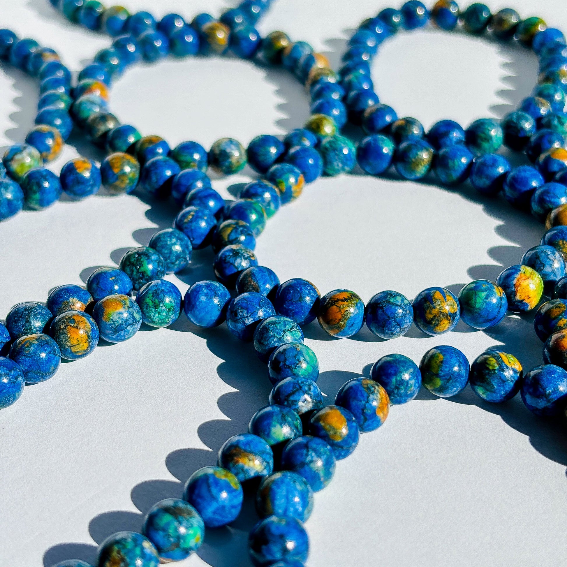Azurite Crystal Stretch Bracelet