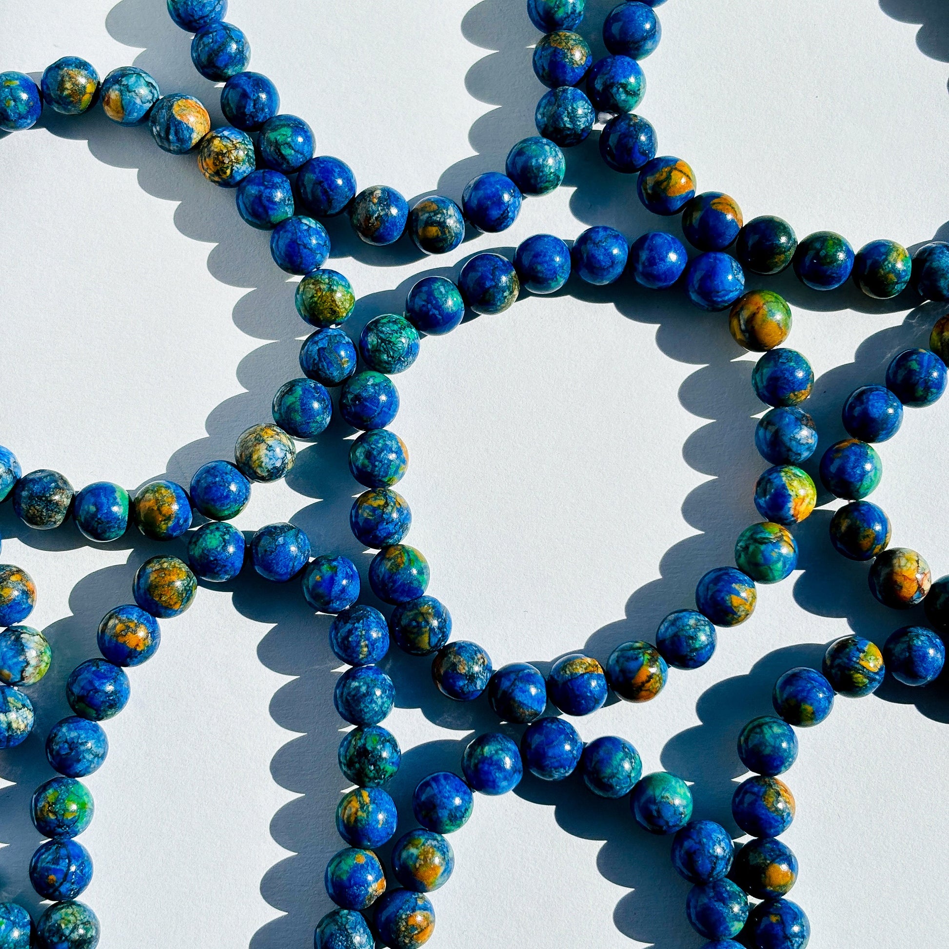Azurite Crystal Stretch Bracelet