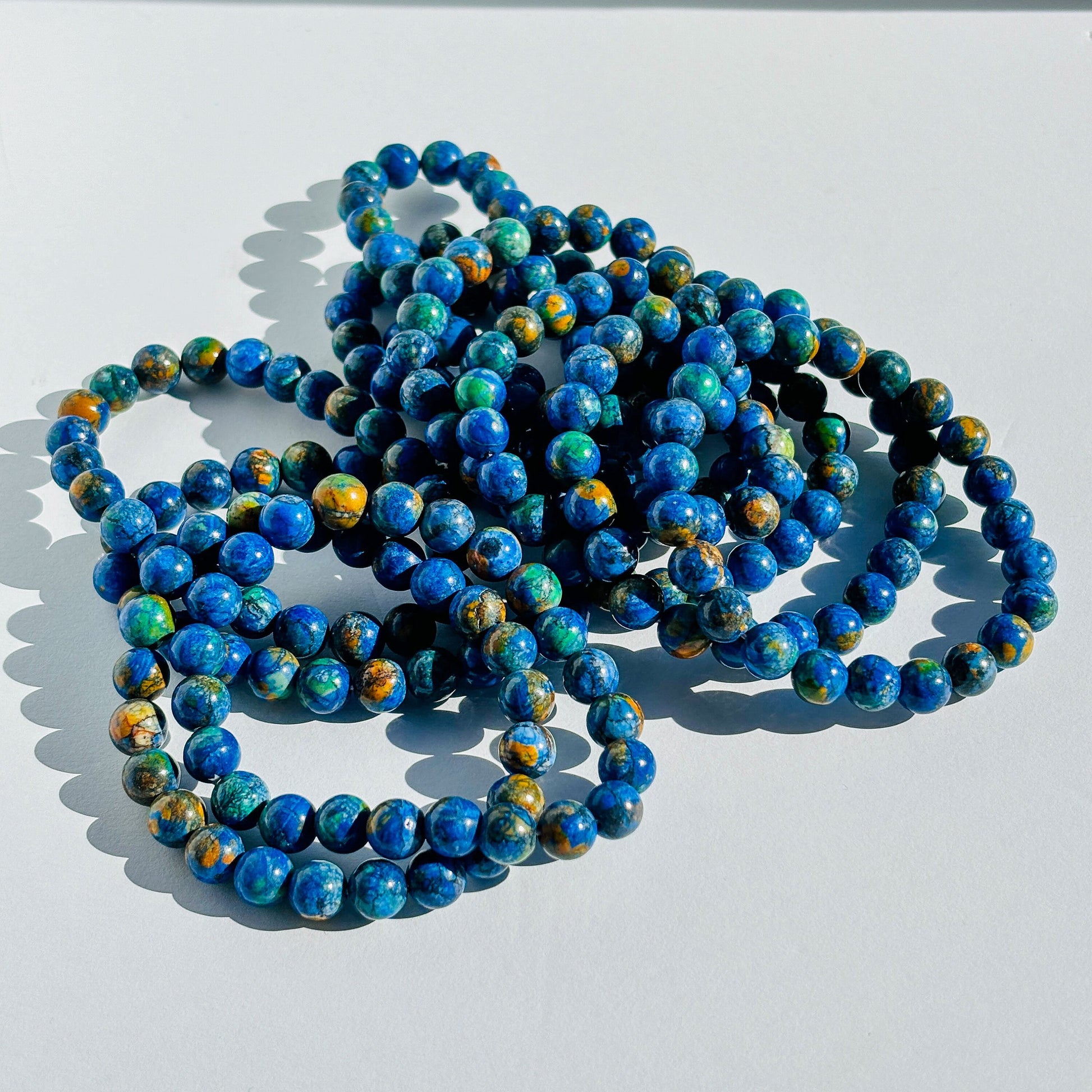 Azurite Crystal Stretch Bracelet