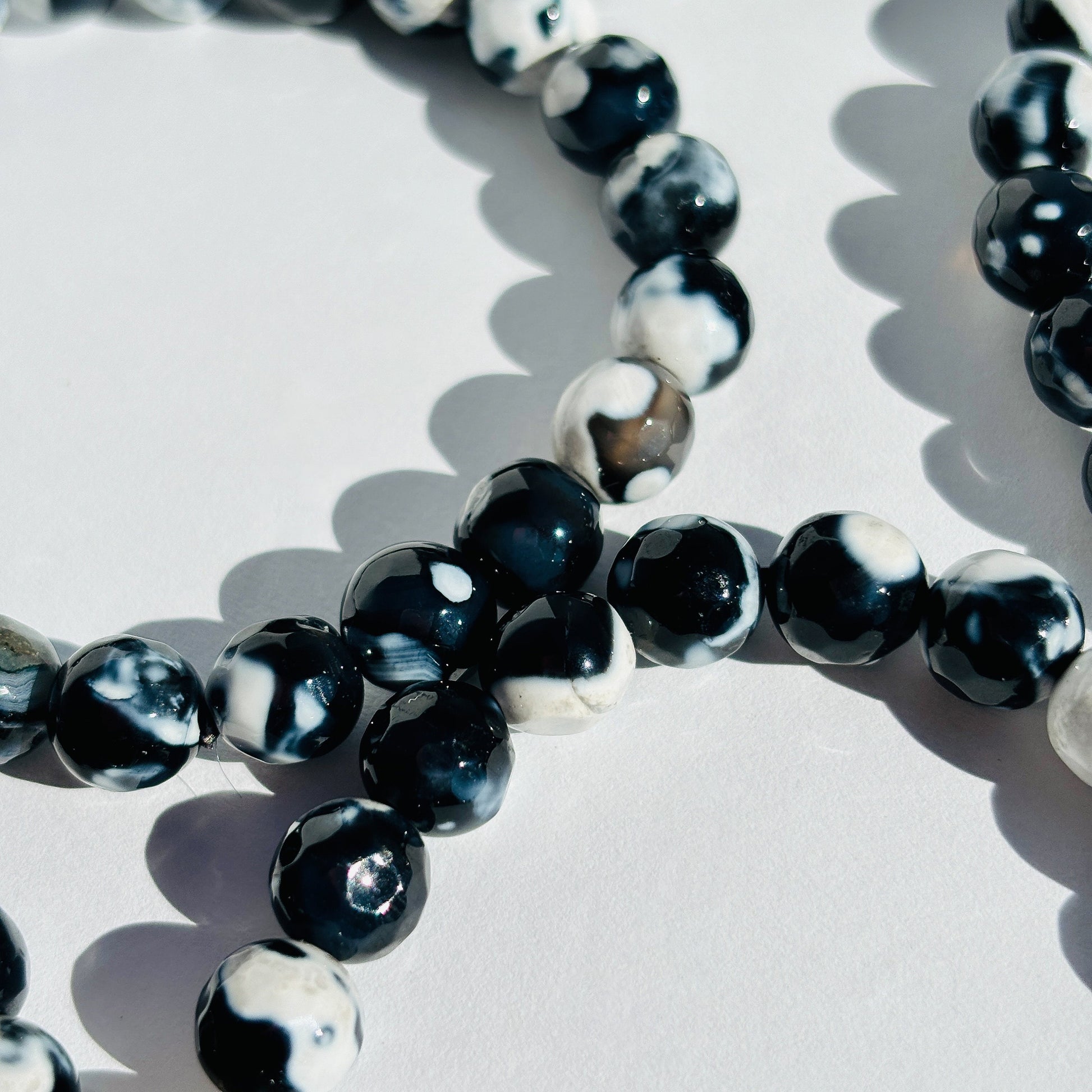 Faceted Orca Agate Bracelet