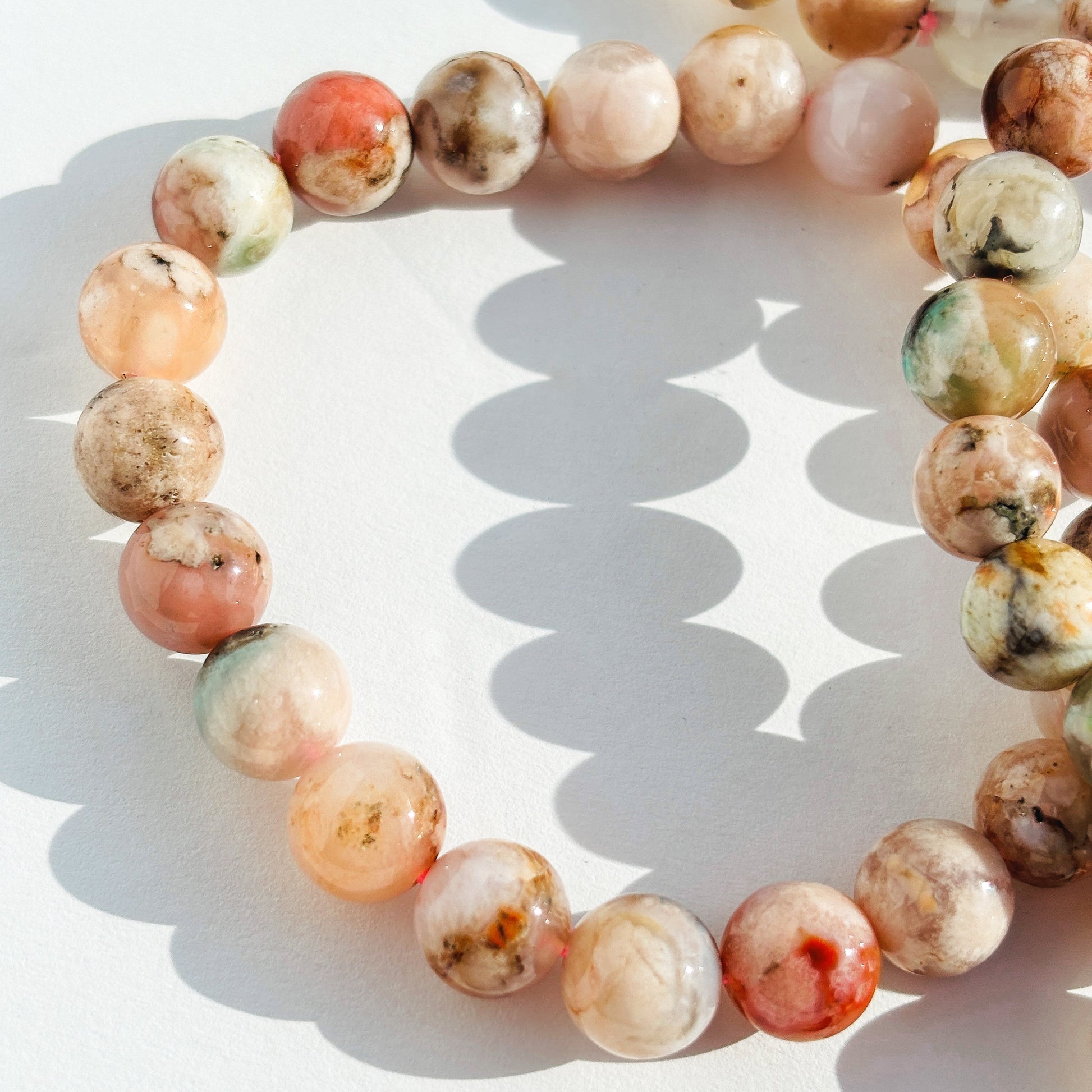Flower Agate Bracelet