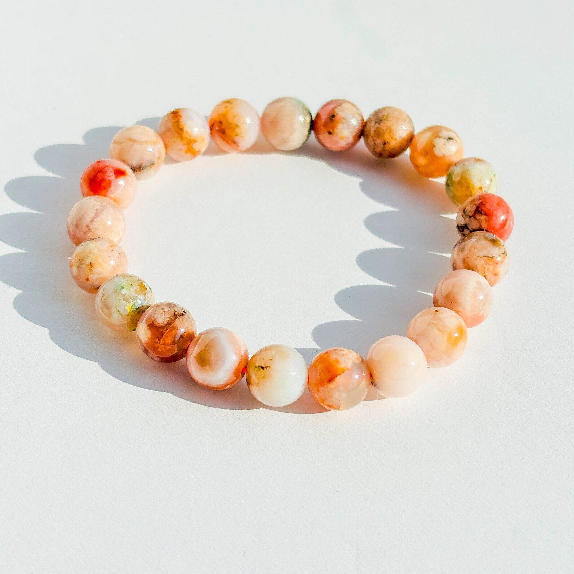 Flower Agate Bracelet