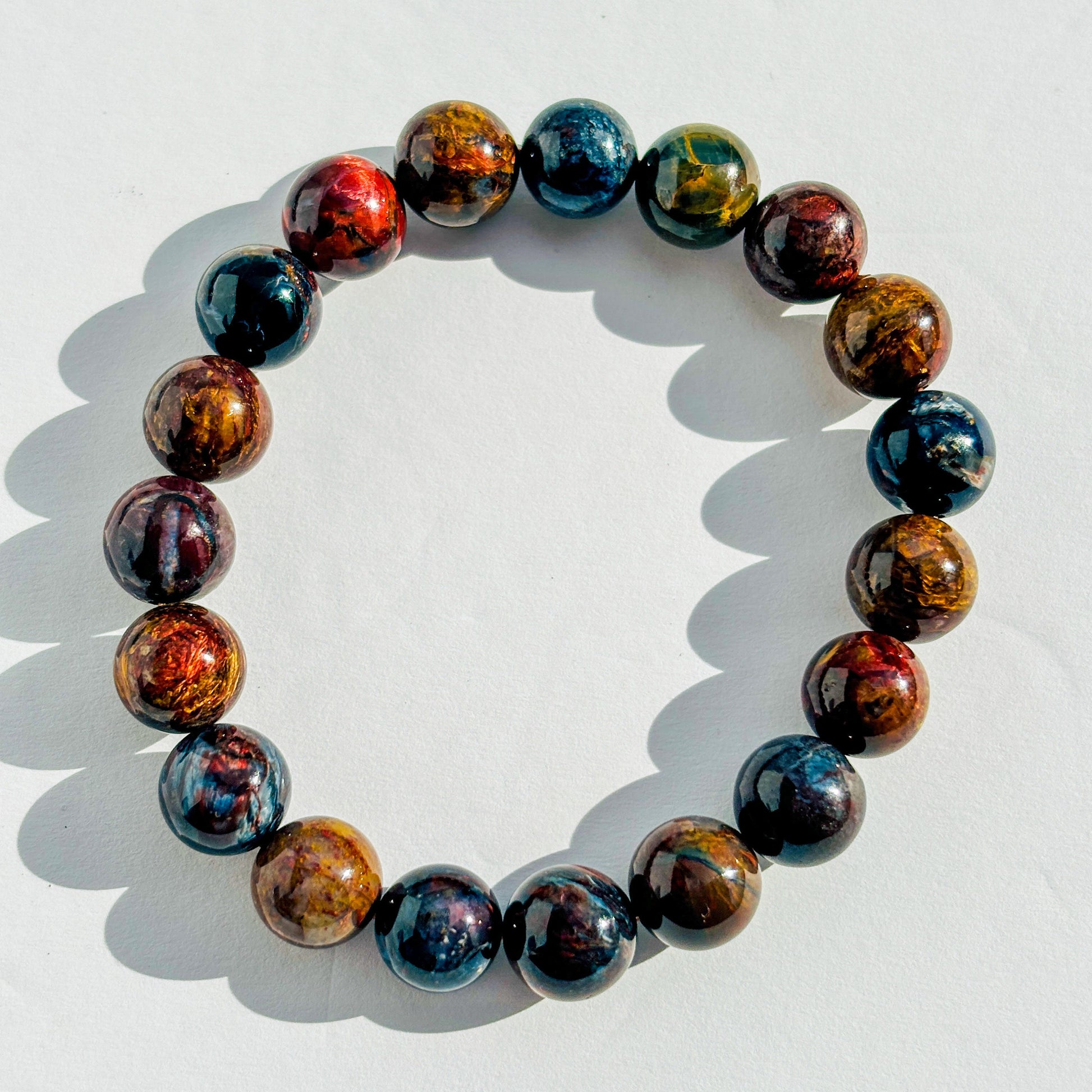 Pietersite Crystal Stretch Bracelet
