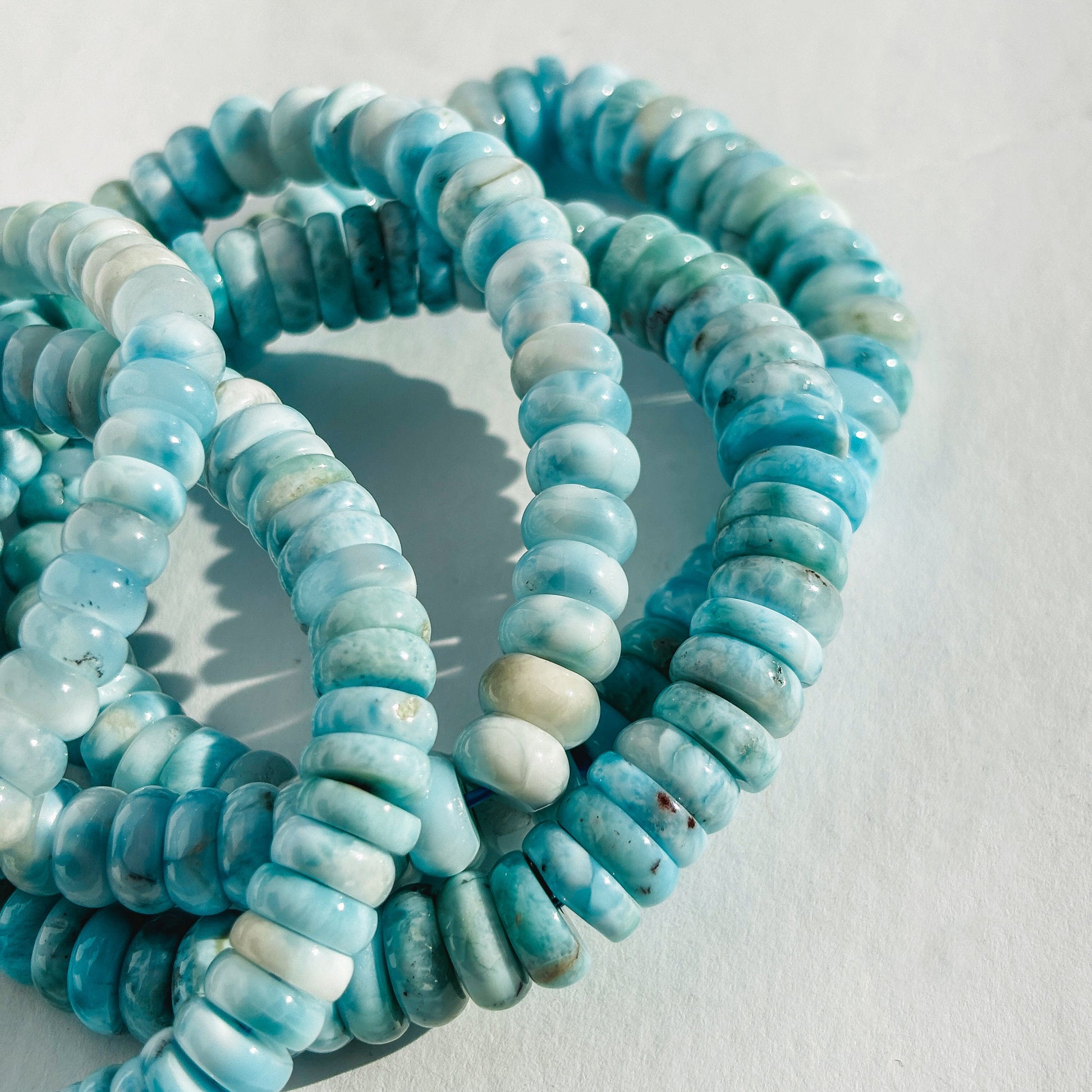 Larimar Crystal Gemstone Handmade Bracelet
