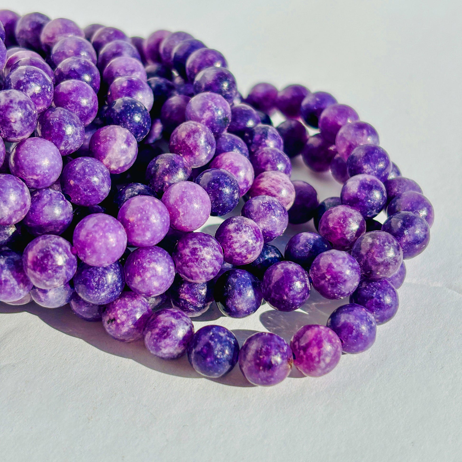 Lepidolite Crystal Handmade Bracelet