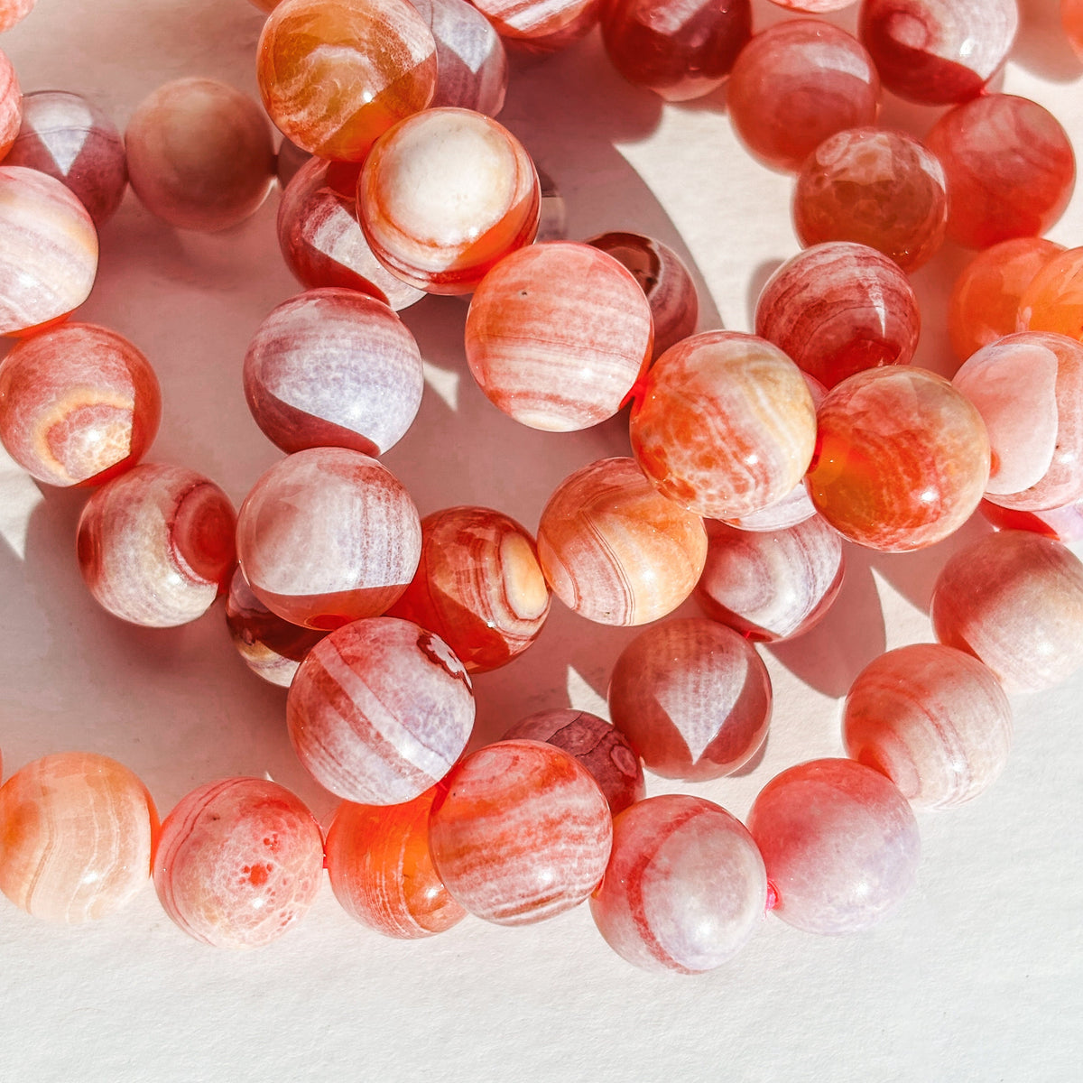 Medicine Dust Agate Crystal Beaded Bracelet