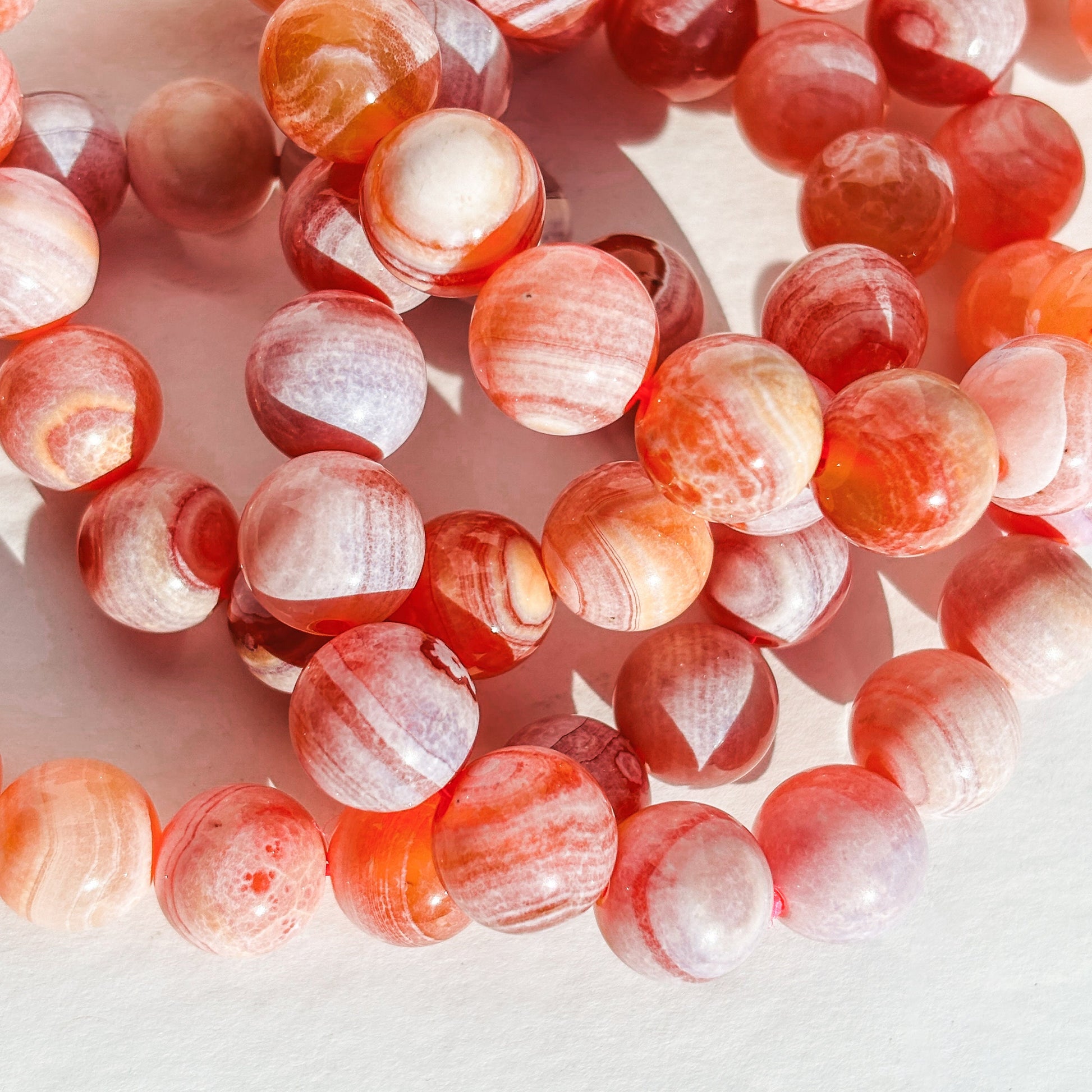 Medicine Dust Agate Crystal Beaded Bracelet