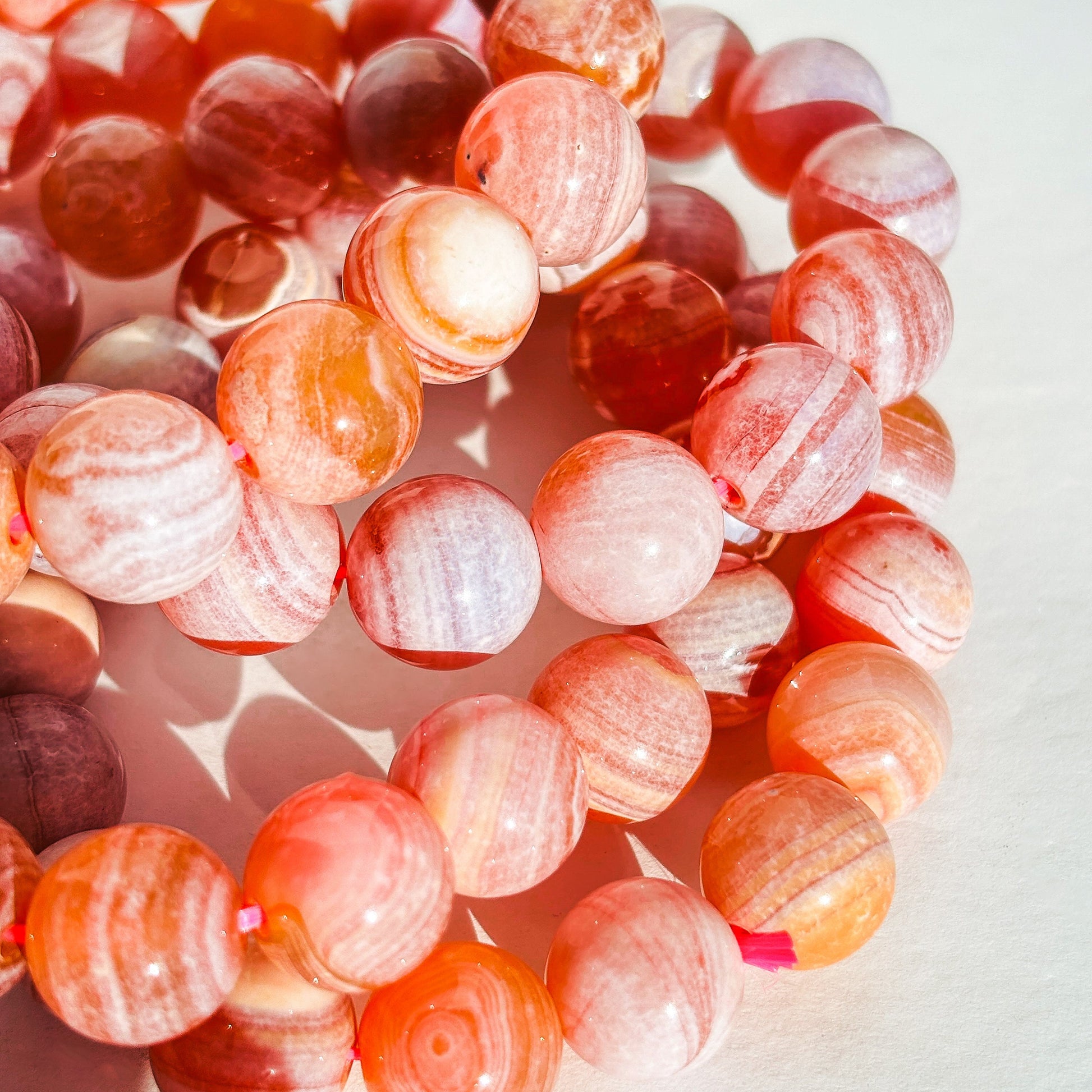 Medicine Dust Agate Crystal Beaded Bracelet